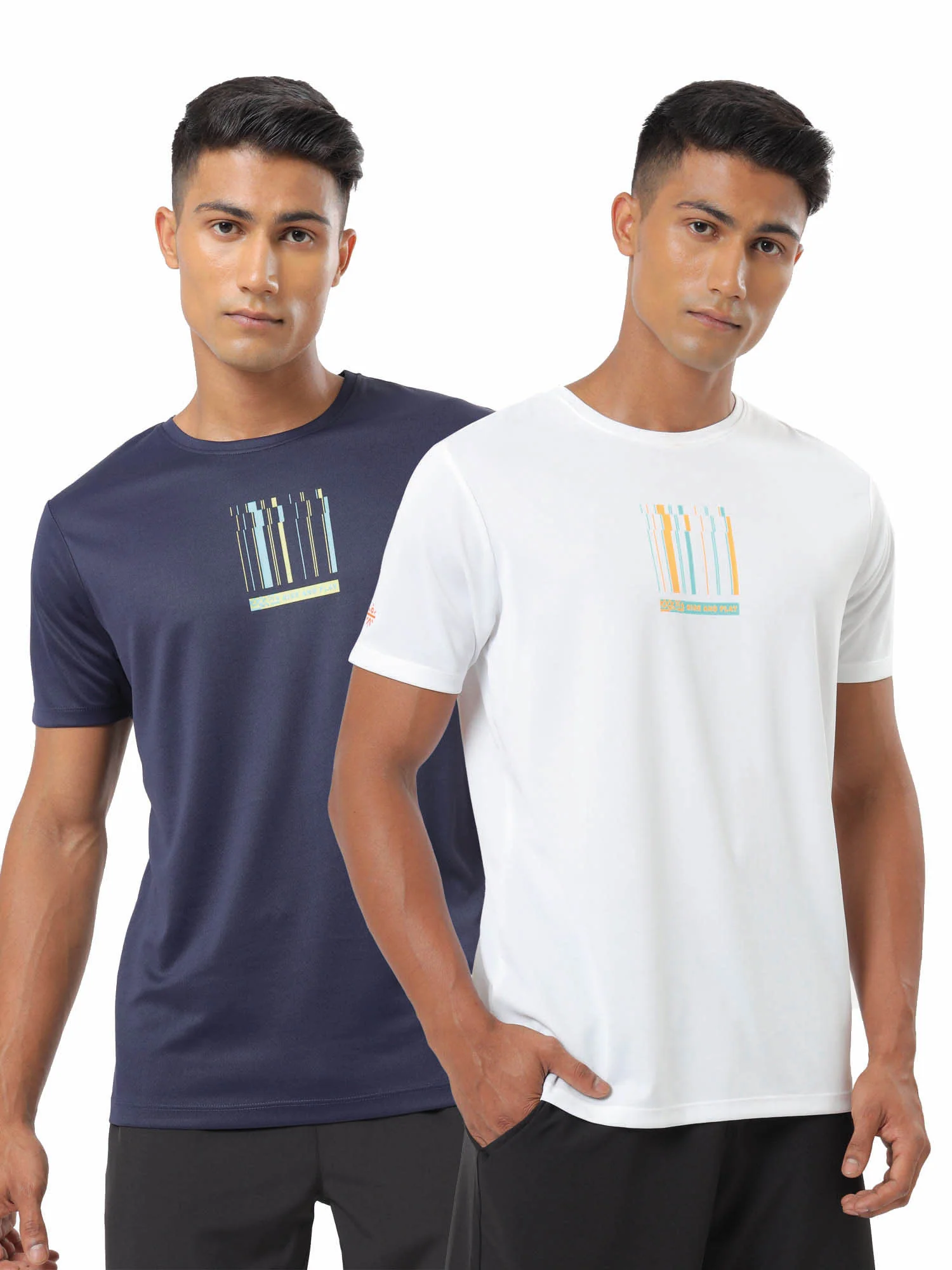 Active T-shirt with Minimal Graphic Pack of 2 - Image 8
