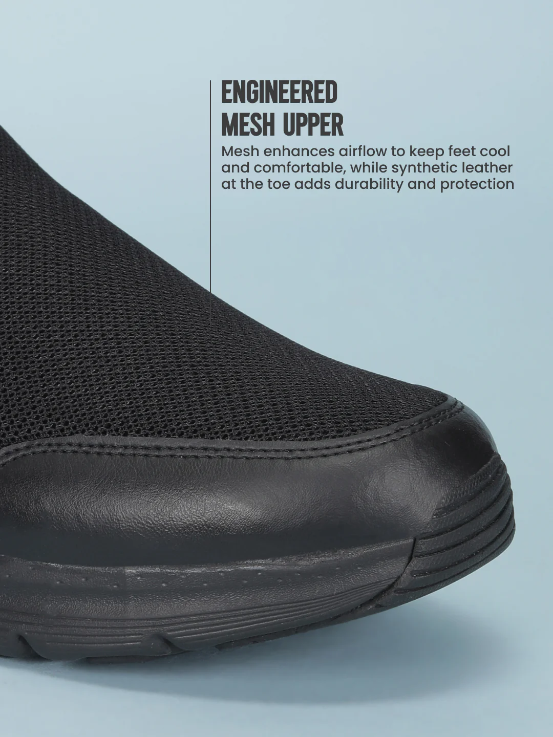 Avant Men's AirCruise Slip-On Walking Shoes - Black - Image 5