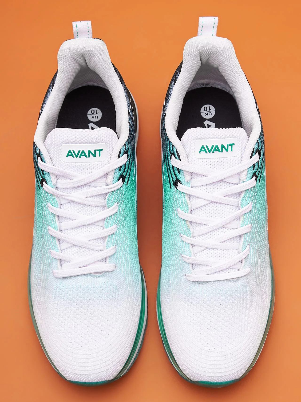Avant Men's BounceMax Walking Shoes - White/Grey/Green - Image 9