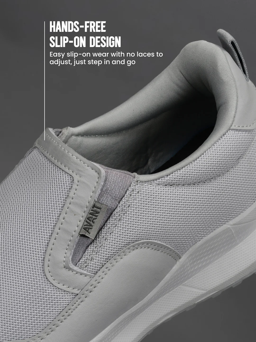 Avant Men's FlexiGlide Slip-On Walking Shoes - Grey - Image 6