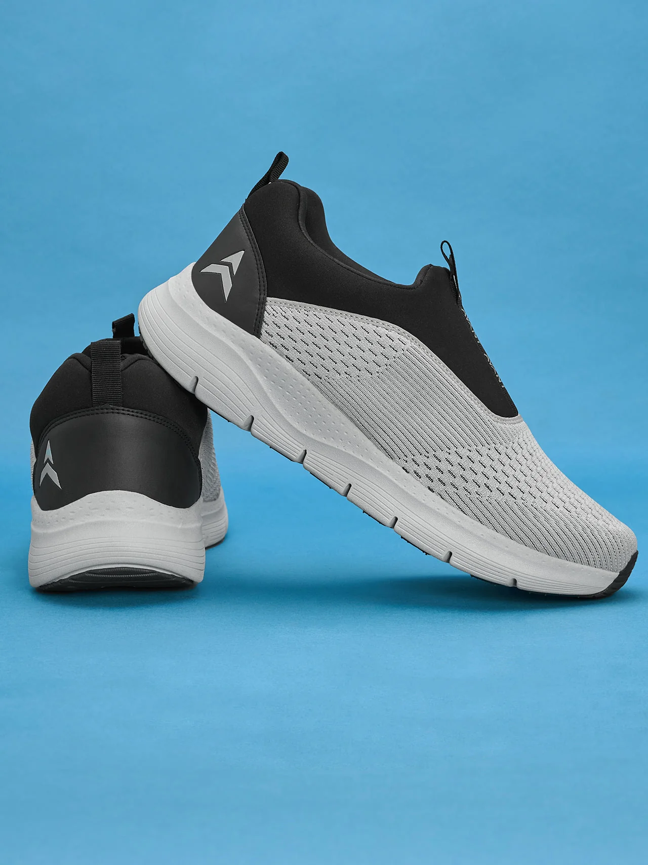 Avant Men's Sigma Slip-On Walking Shoes - Lt.Grey/Black - Image 8