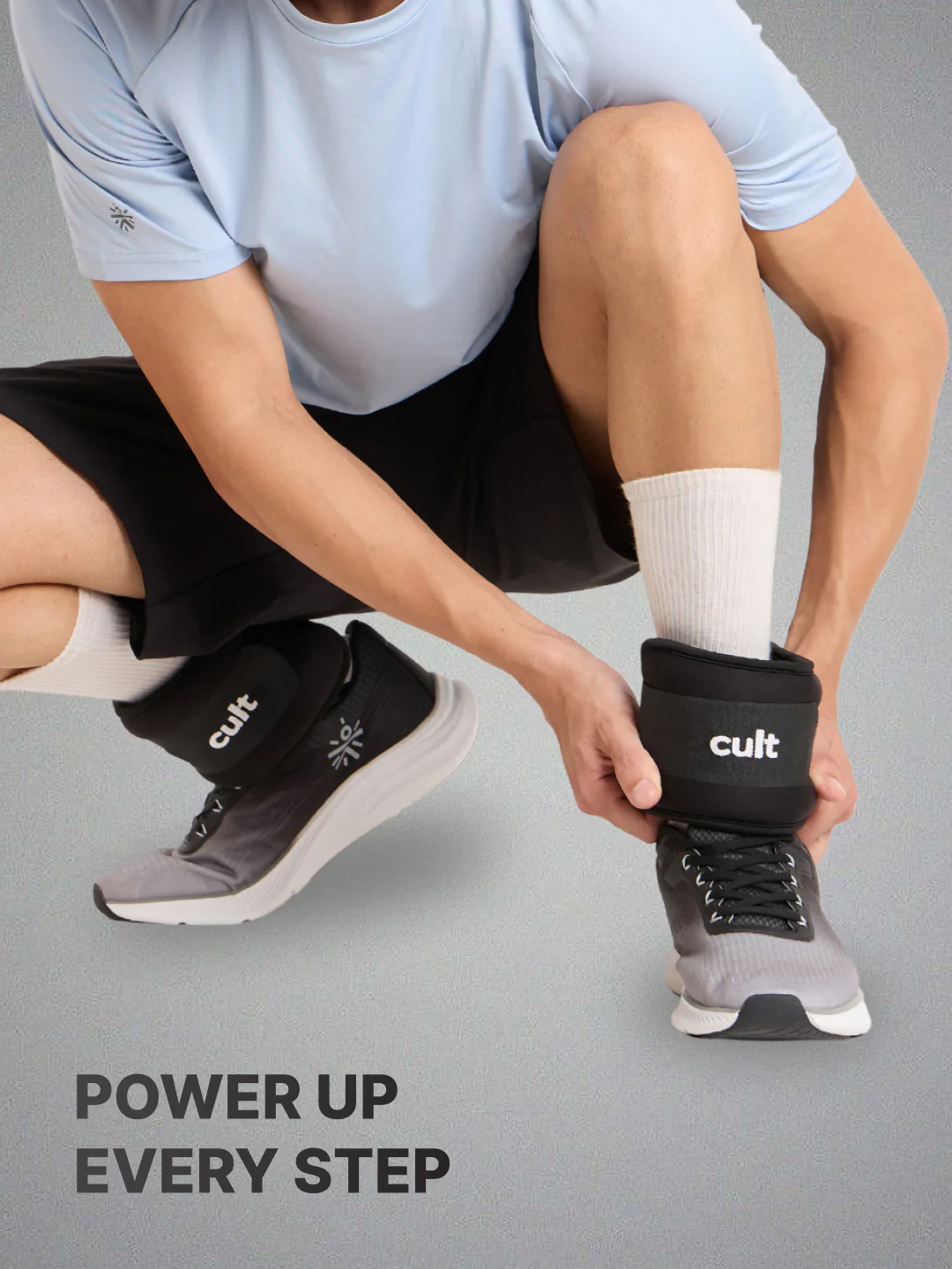 cult Ankle Weight Band Black For Gym and Training Resistance Bands for Men & Women Pair of 2 (0.5 kg each) - Image 2