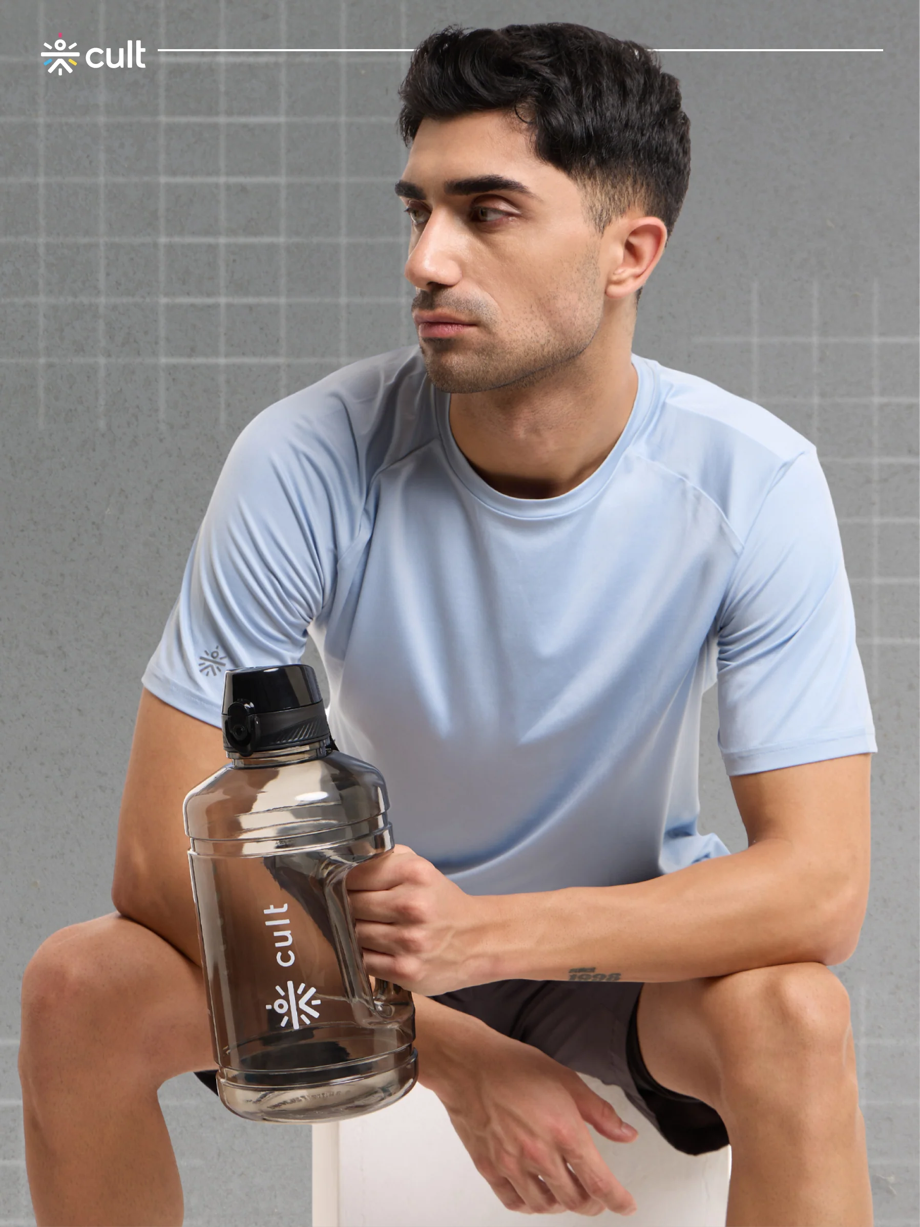 cult 2.2 Litre Water Bottle Gym Gallon Water Bottle Gym Bottles For Men & Women Big Water Bottle Sports Water Bottle Plastic Water Bottle Black - Image 6