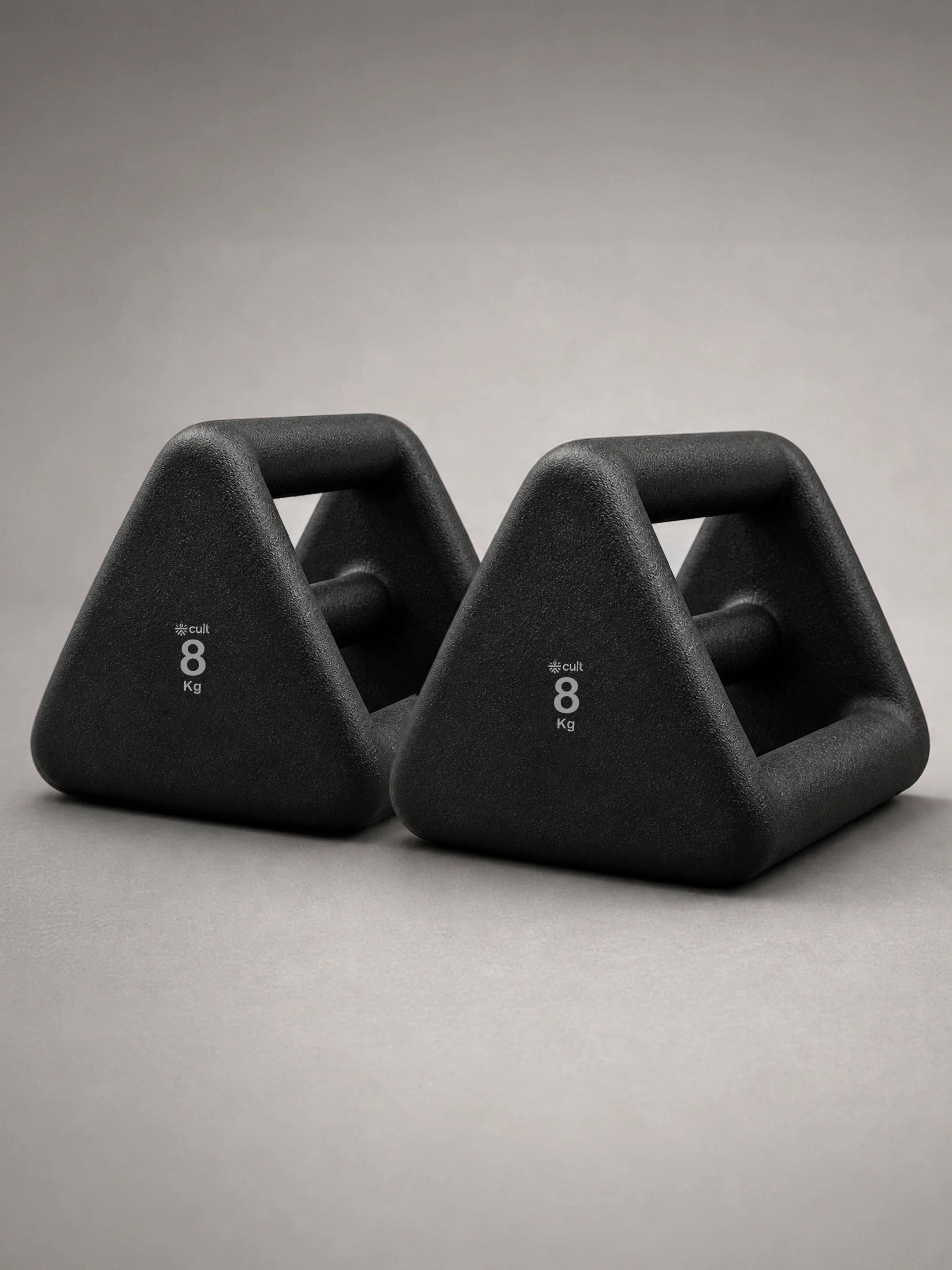 Cult 8 Kg Y-Bell 4-in-1 Dumbbell, Kettlebell, Push-Up Bar & Med Ball | Non-Slip, Rust-Resistant Neoprene Coating | Compact for Home Workout (Pack of 2)