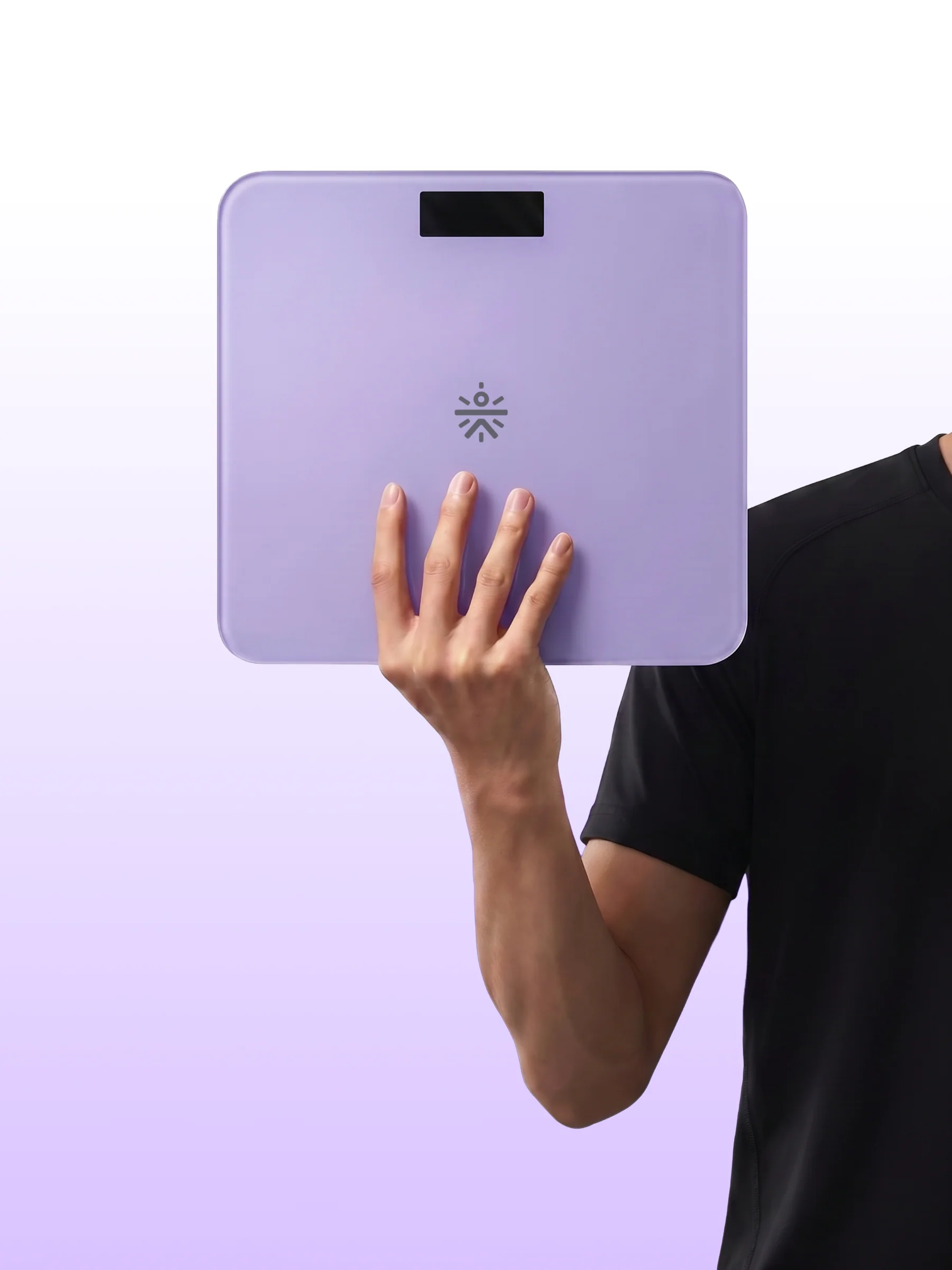 Cult Active body Weighing scale, LCD display, Weight Machine, 180 Kg, Batteries included, Tempered Glass Platform, Ideal for Home Use, Purple