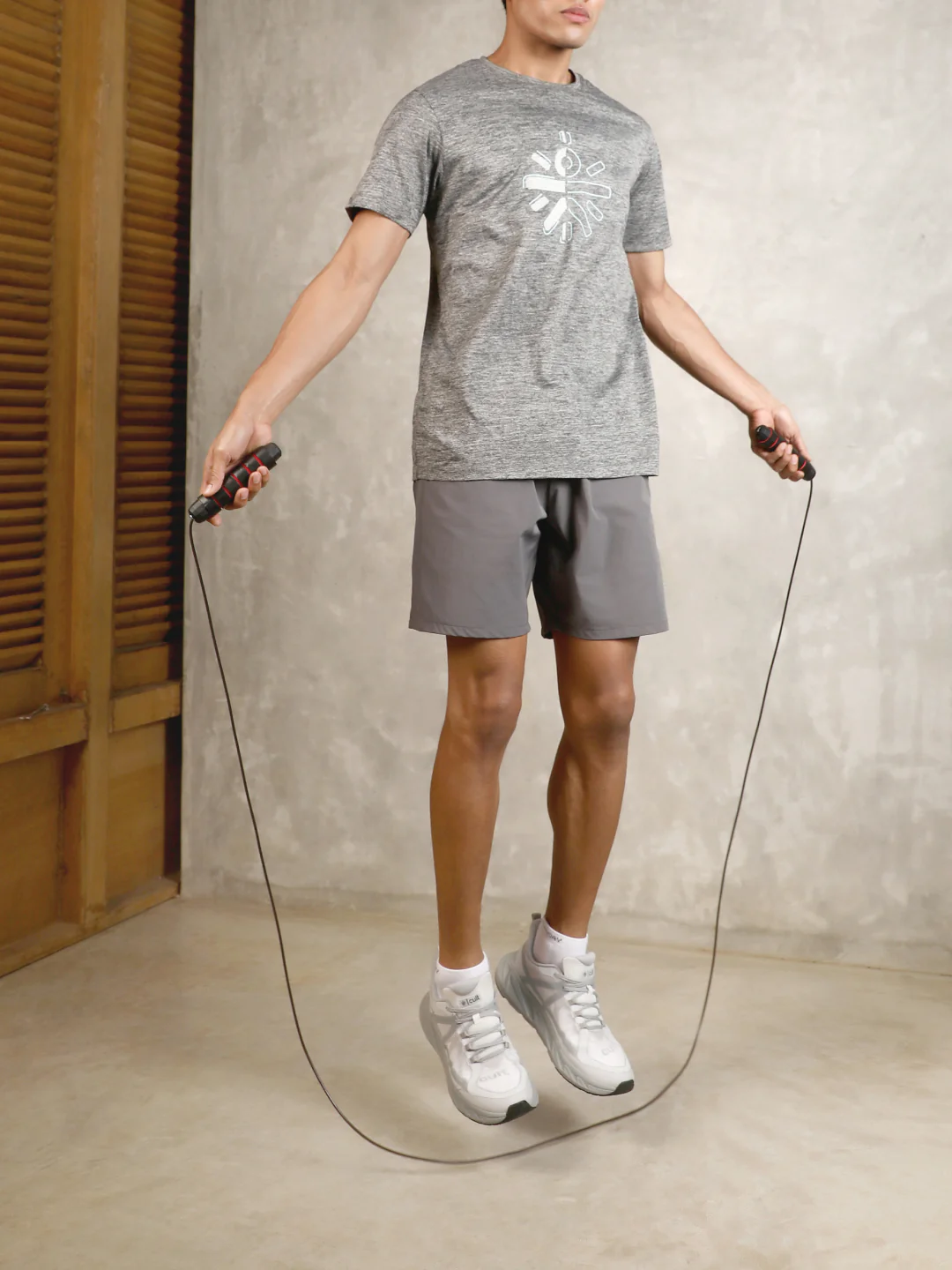 cult Adjustable Skipping Rope with weights Unisex Red