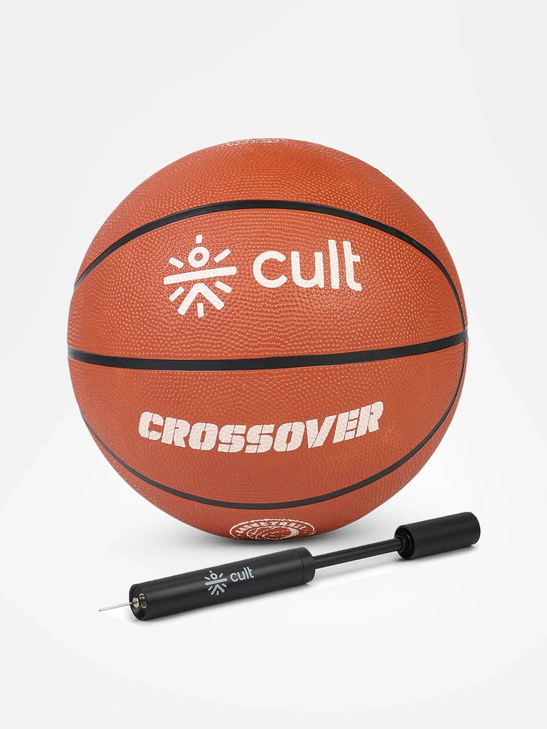 Cult Basketball Combo Crossover 7 No (Brown) + Ball Pump