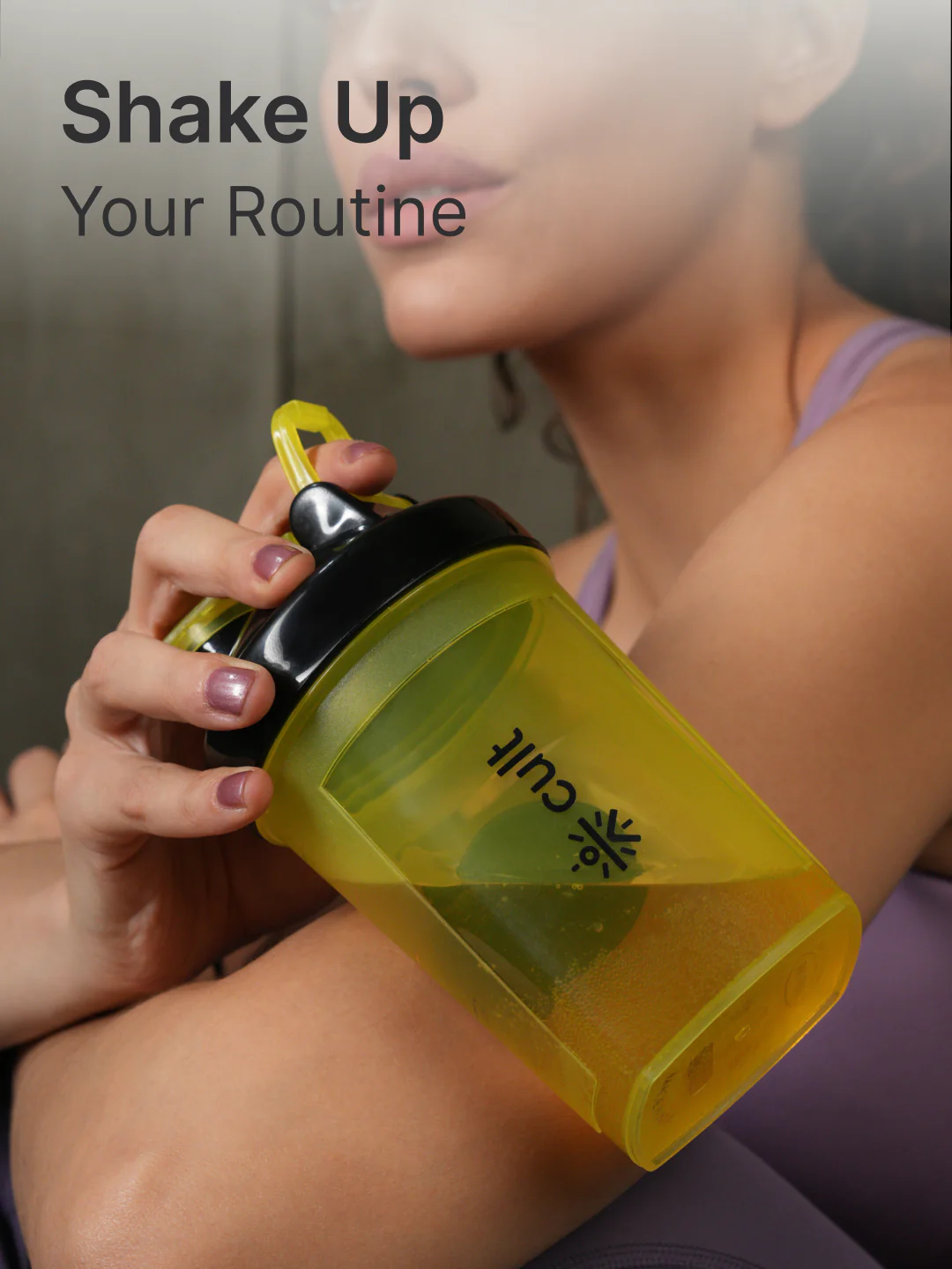 cult Combo Duffle Bag 12 L Black with Resistance band (2-7kg resistance) & Shaker Bottle 500 ml Yellow - Image 6