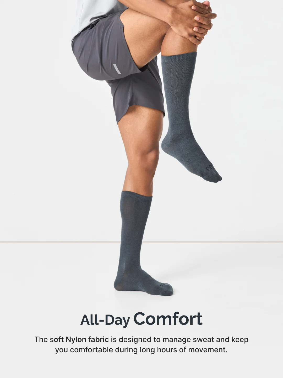 cult Compression Socks Dark Grey Unisex - Image 4
