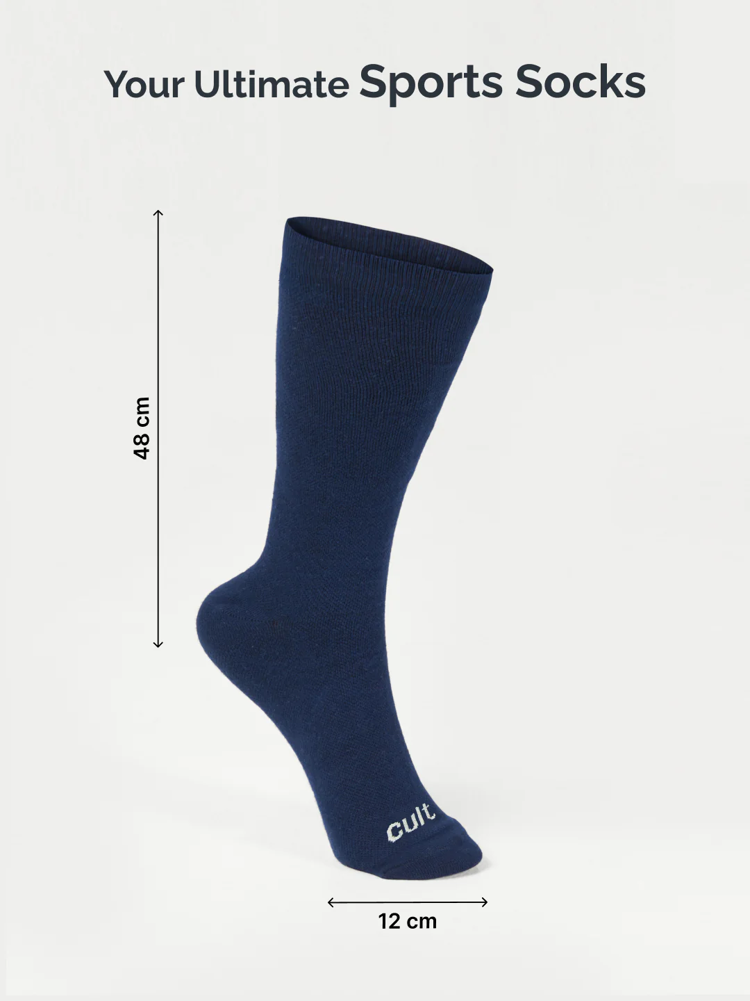 cult Compression Socks Navy Unisex - Image 5