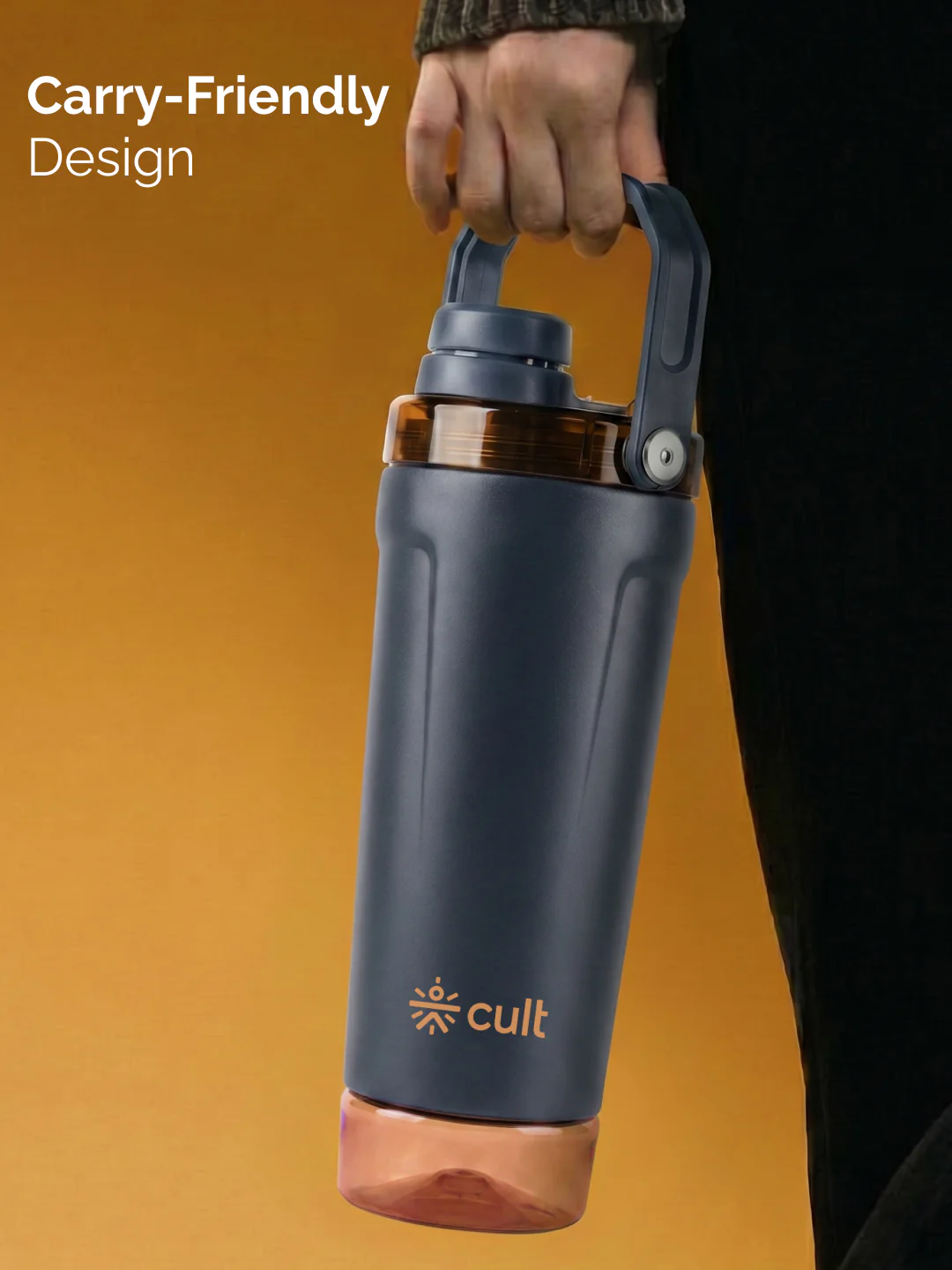 Cult CoreMix 600ML Detachable Storage Shaker Blue - Image 6