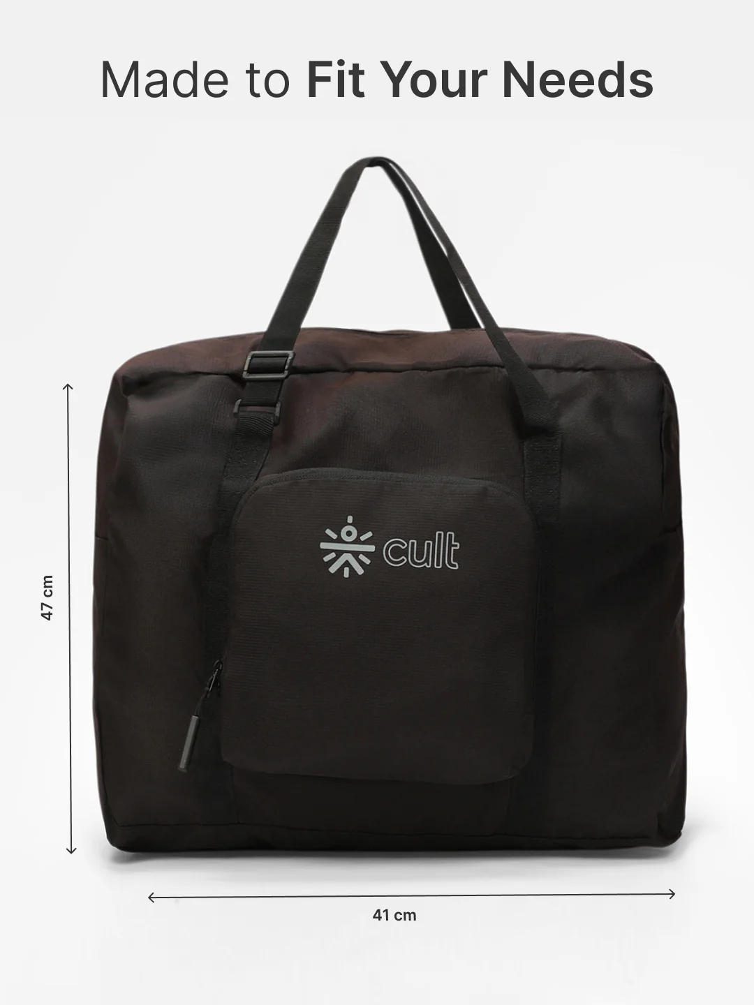 cult Foldable Duffle Bag 30L Black - Image 7