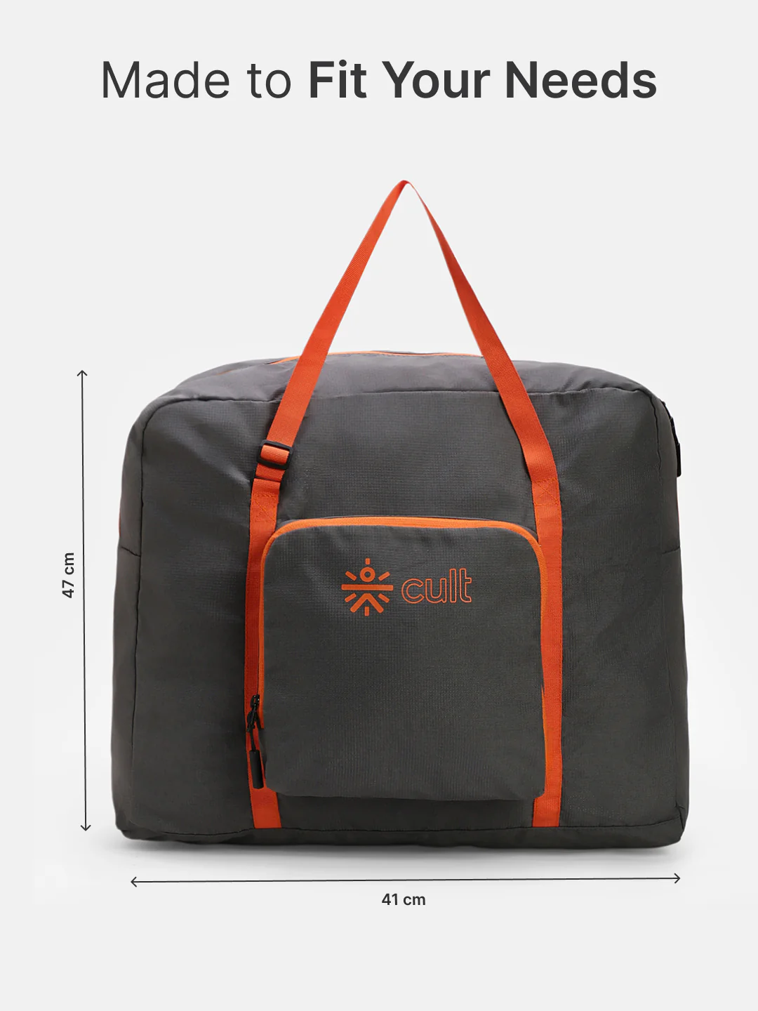 cult Foldable Duffle Bag 30L Grey - Image 7