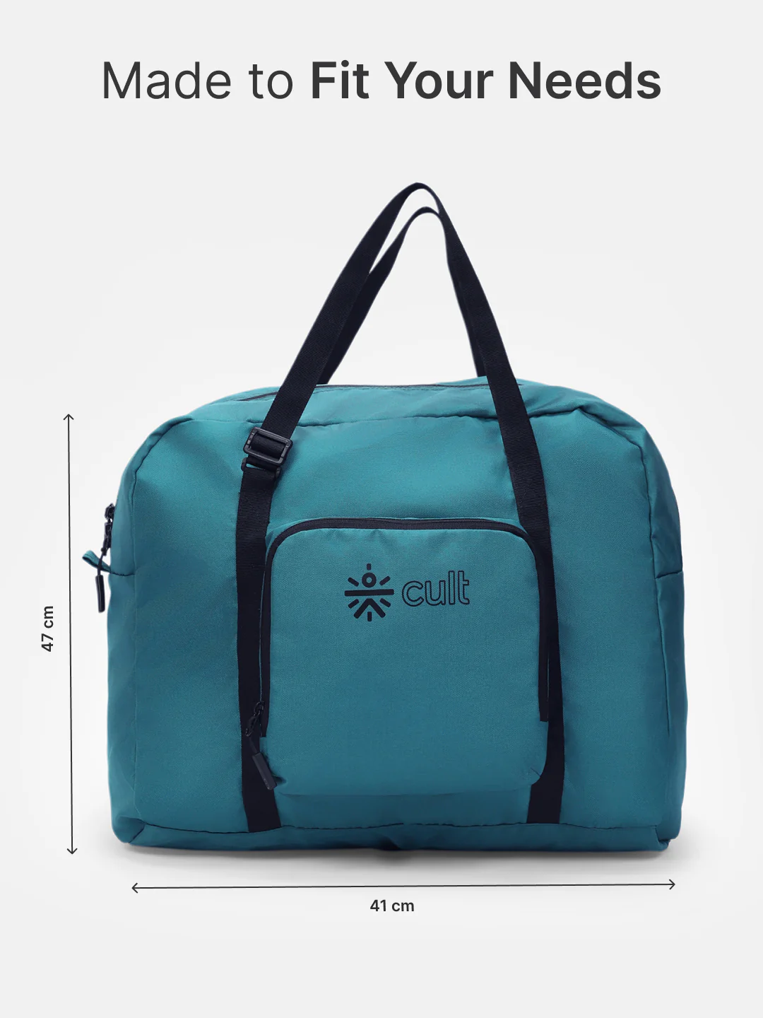 cult Foldable Duffle Bag 30L Teal - Image 7