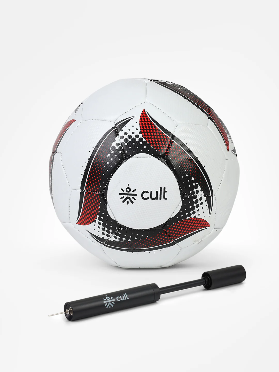 Cult Football Combo MS Glider Red 32P + Ball Pump