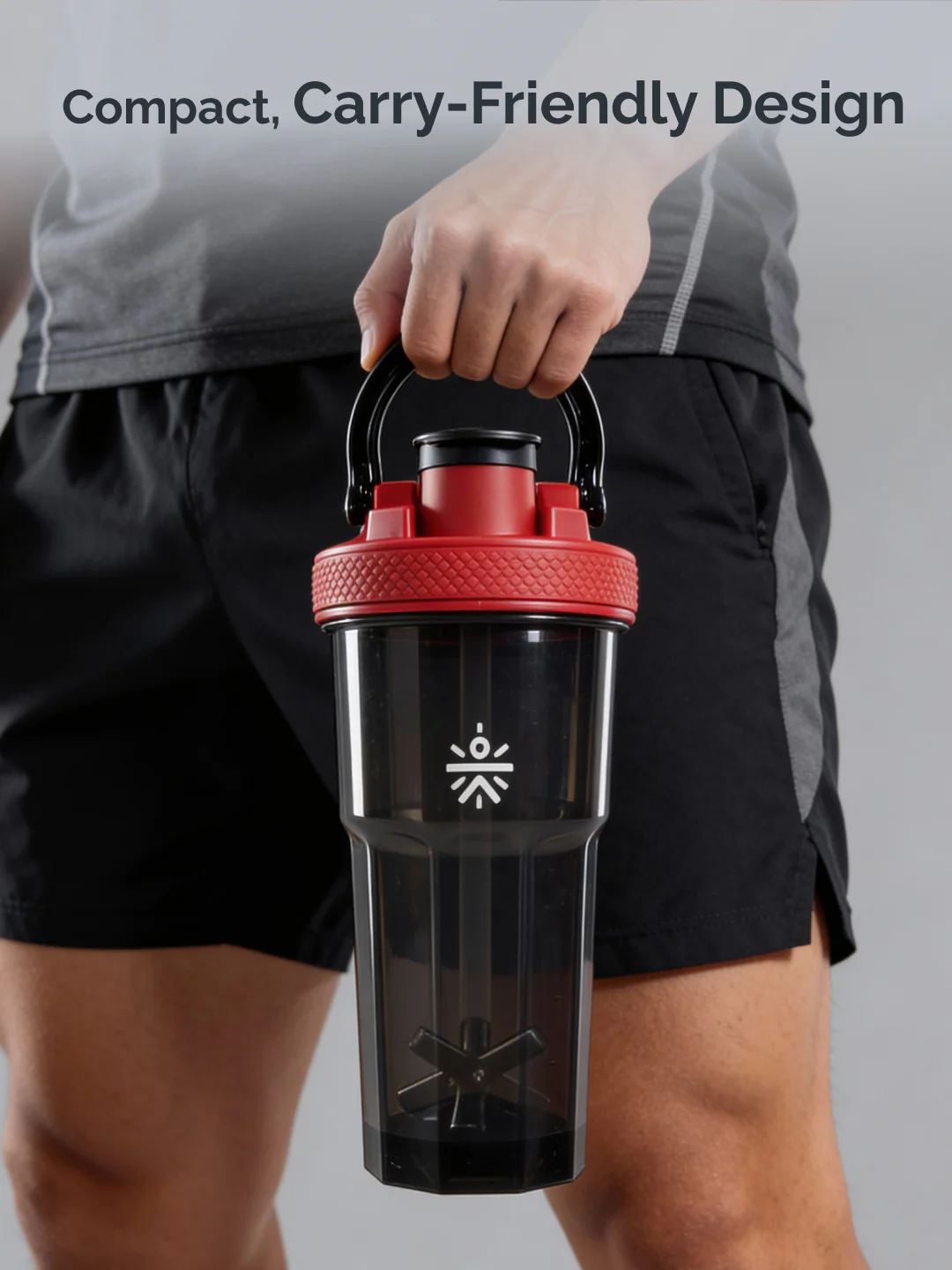 CULT FrostBlend Pro Shaker Bottle 600 ml, Premium Leak-Proof Multipurpose Shaker for Workout & Daily Use Black - Image 4