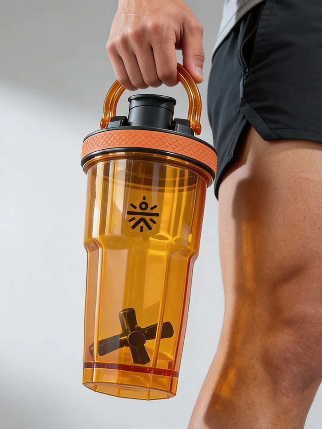 CULT FrostBlend Shaker Bottle, Premium Leak-Proof Multipurpose Shaker for Workout & Daily Use (Orange 600ml)