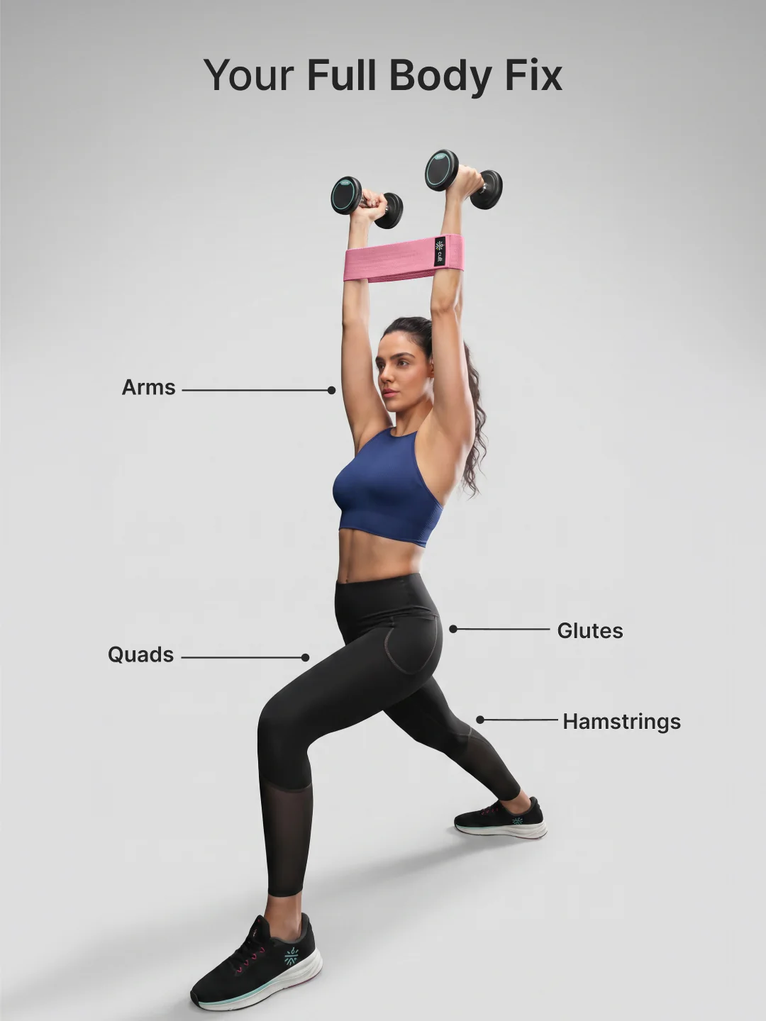 Cult Hip Band Pack of 1 - Workout Band | Light Resistance (14–25 kg) Pink - Image 5