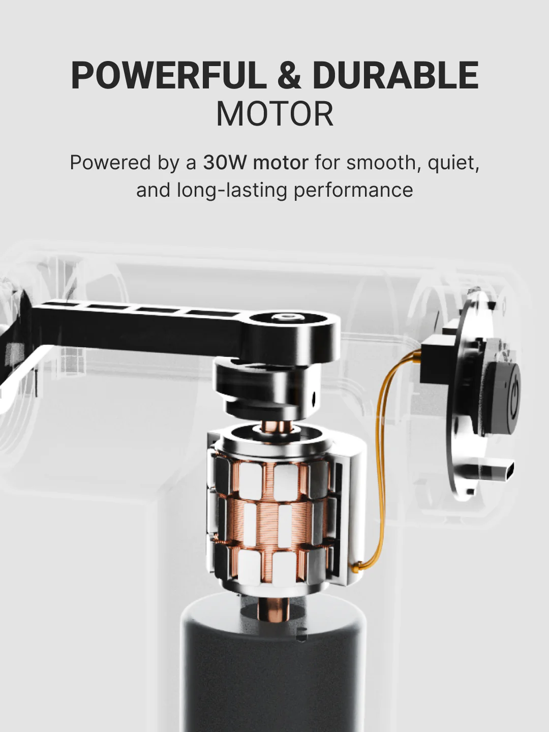Cult Impact, Full Body Professional Gun Massager, Upto 3 Hour Battery, QuietMotion Tech, Deep Tissue Percussions, 4 Interchangeable heads, 6 Speed levels, Silicone head. - Image 7