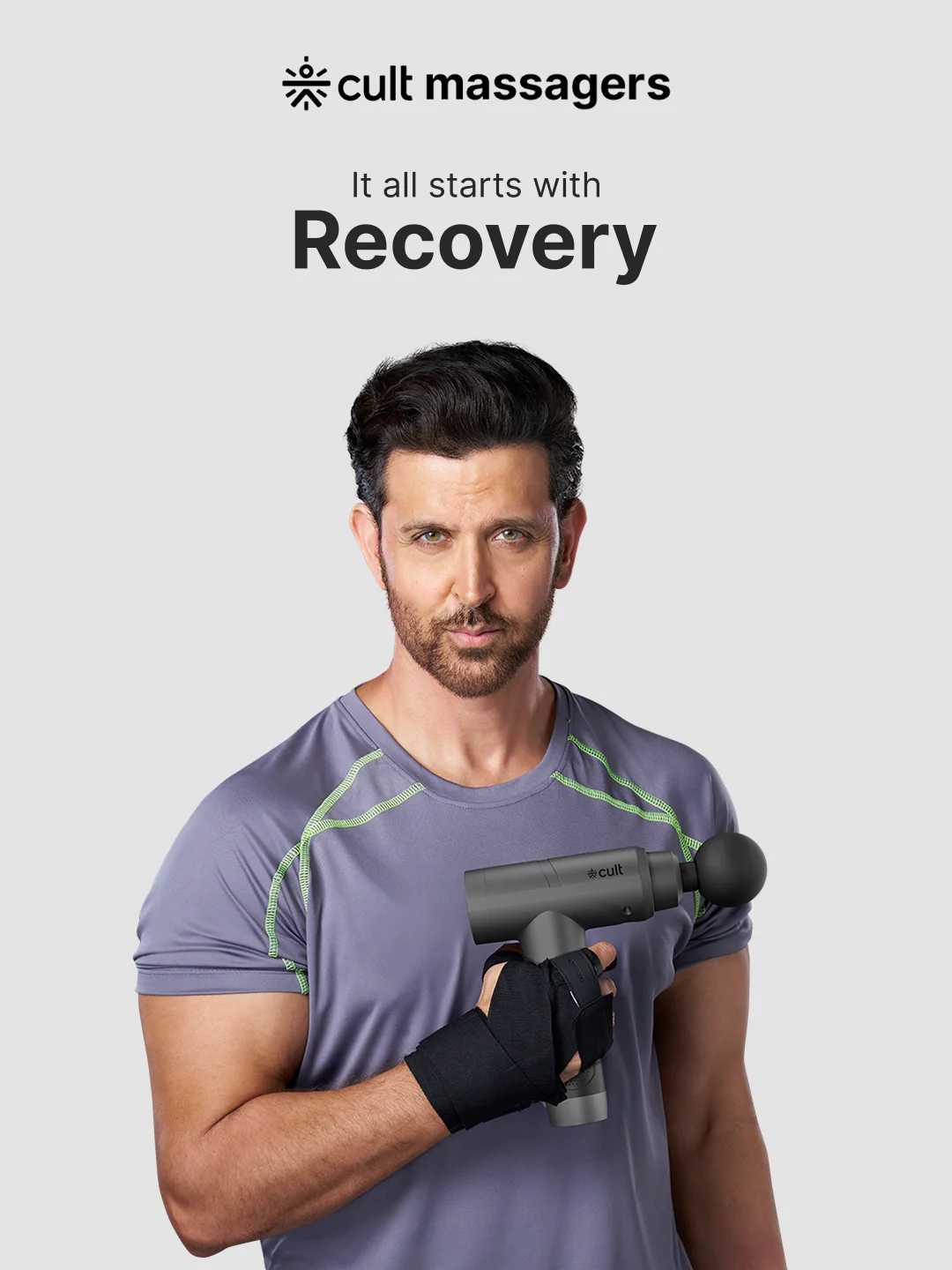 Cult Impact Pro, Full Body Professional Gun Massager, 4.5 hour long battery, Deep Tissue Percussions, 4 Interchangeable heads, 6 Speed levels, Silicone head. - Image 2