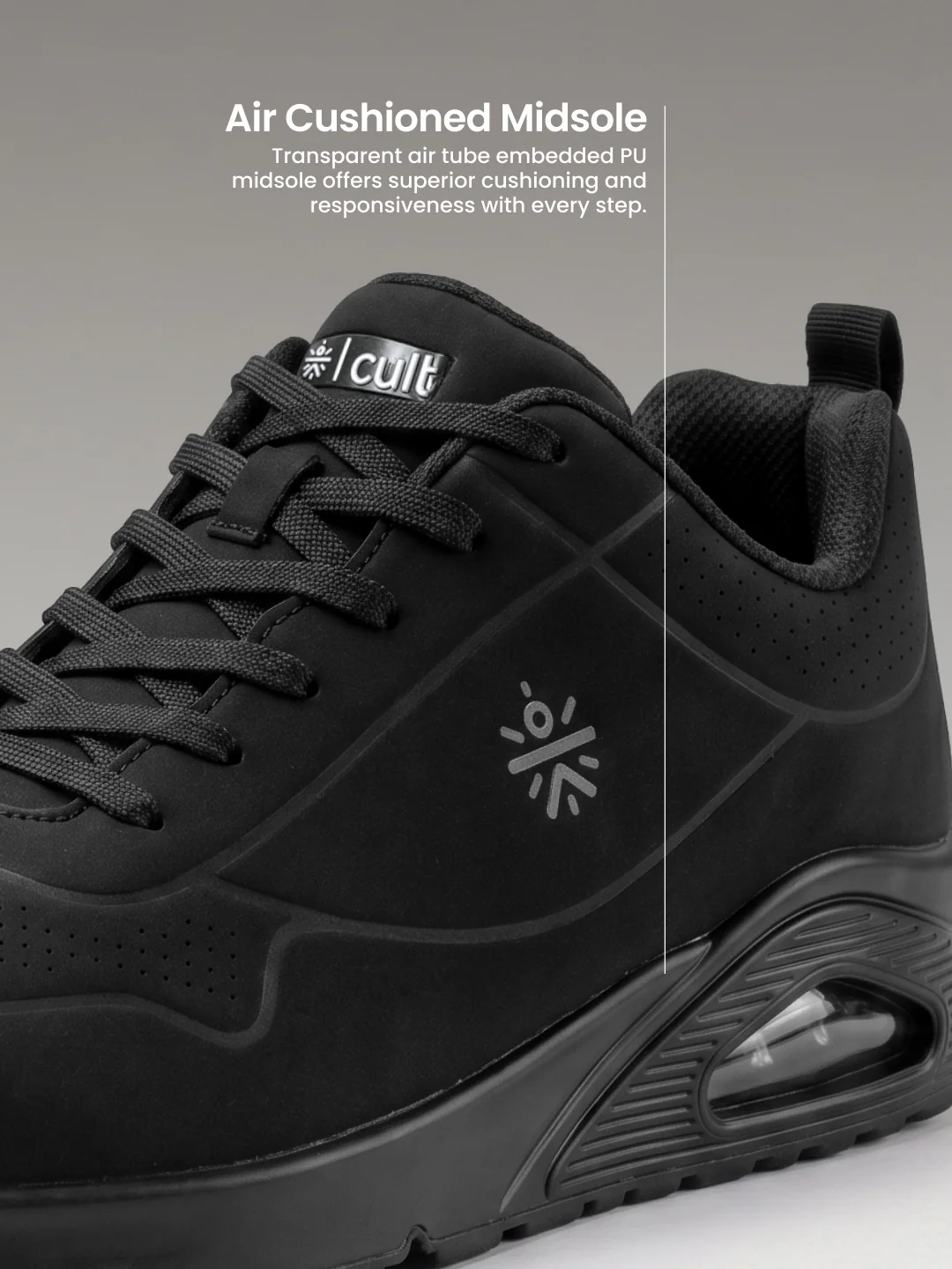 cult Men's AirFoam Sneakers - Black - Image 6