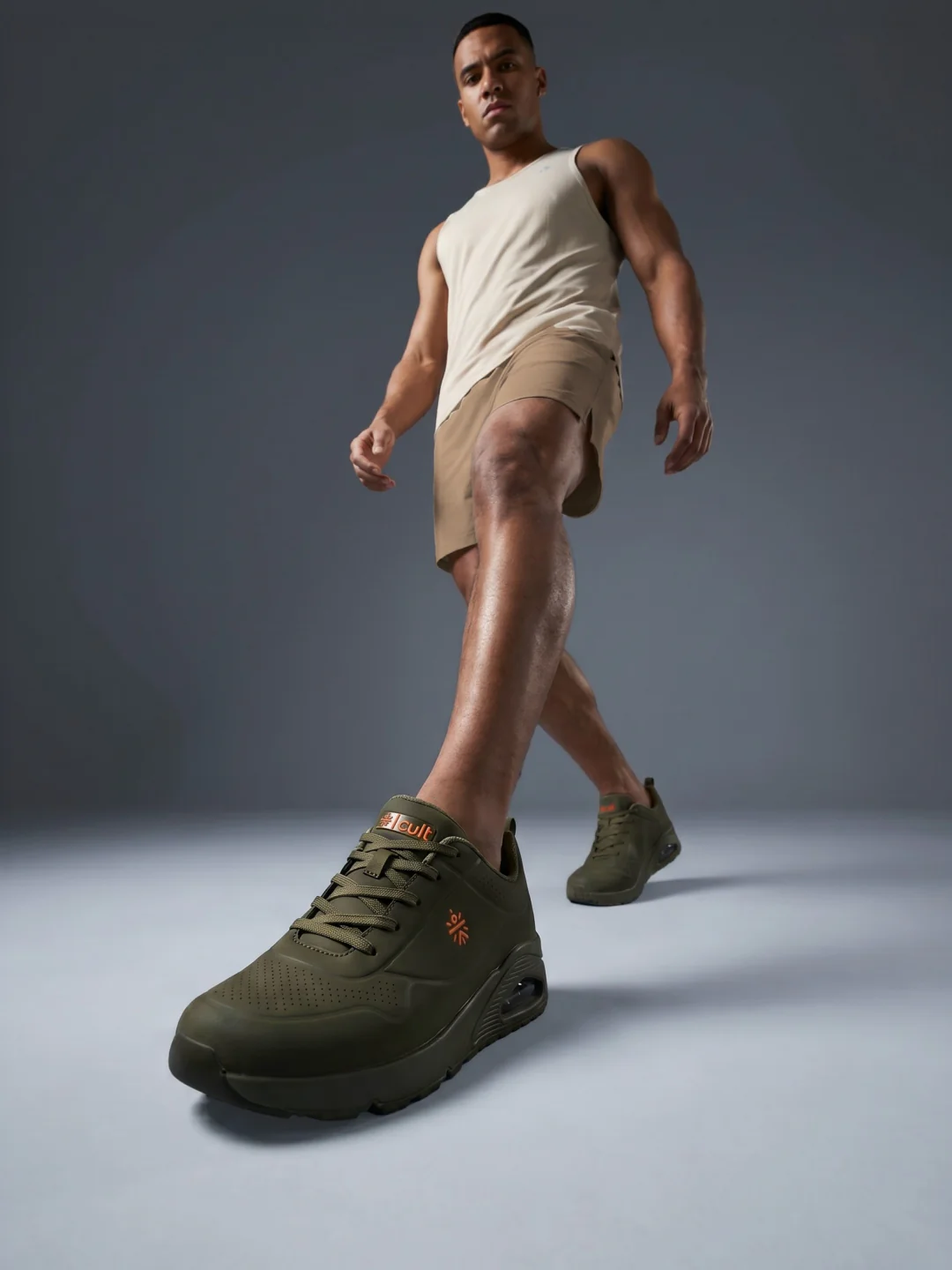 cult Men's AirFoam Sneakers - Olive - Image 2