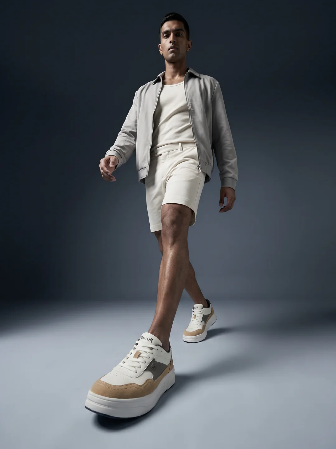 cult Men's DuoStride Sneakers - Beige - Image 2