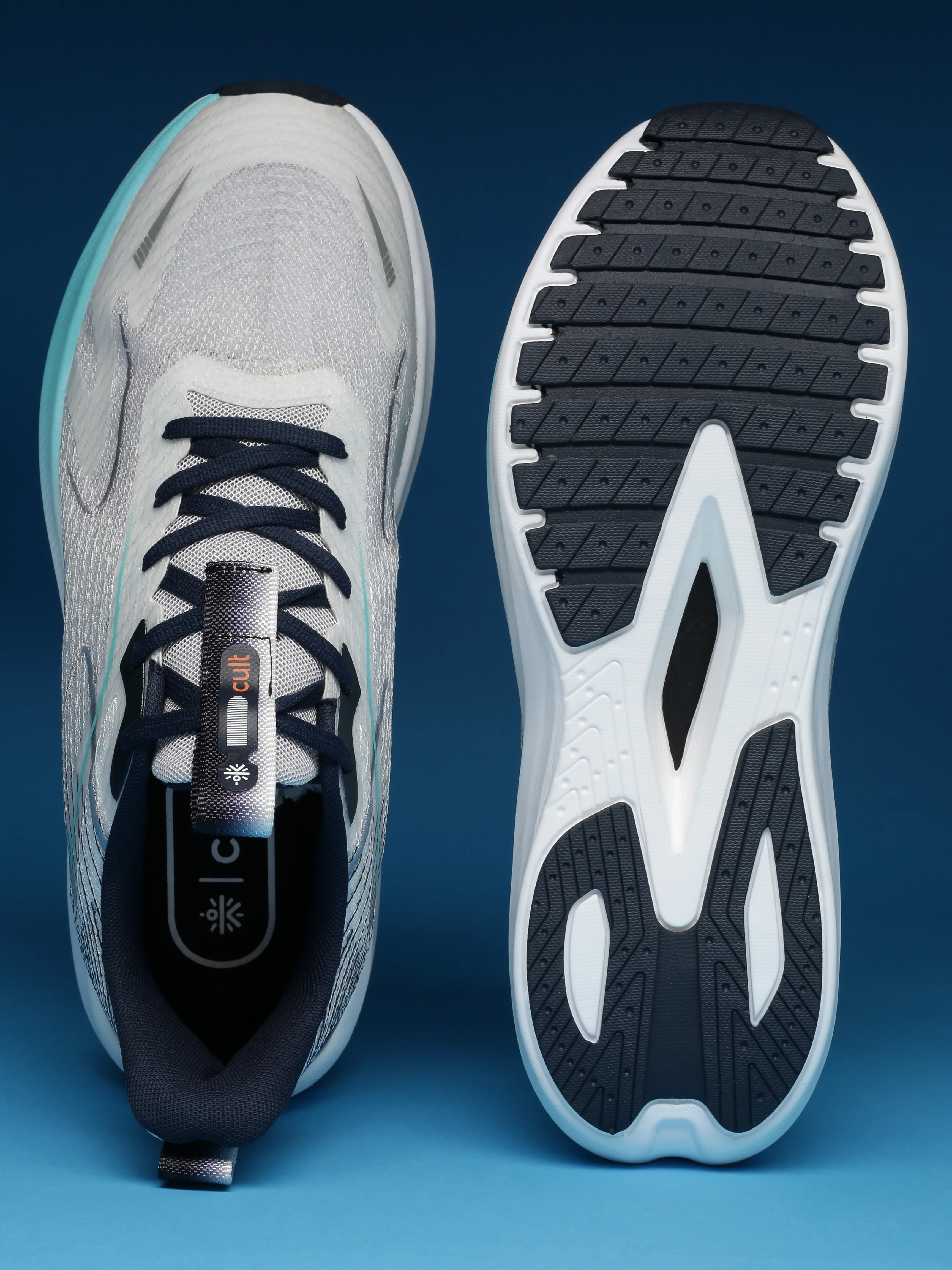 cult Men's GlaciusX Running Shoes - Grey - Image 7