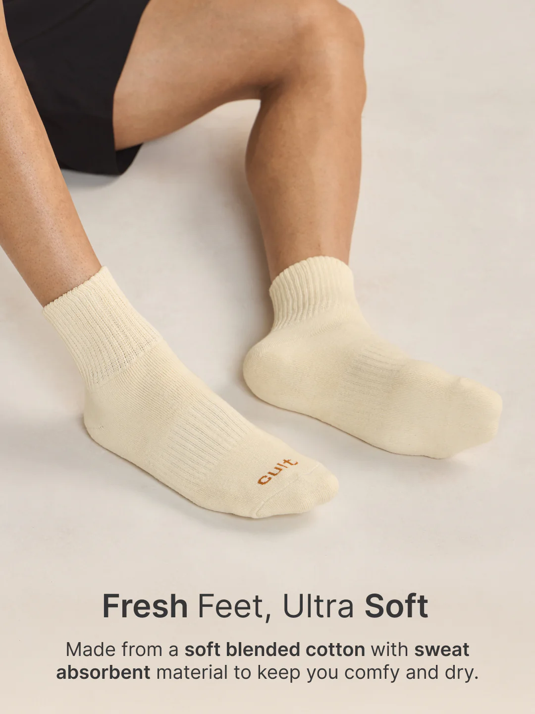 CULT Men's Crew Length Cotton Socks Ultra Soft, Breathable & Anti-Microbial Casual & Sports Socks with Moisture-Absorbent Fabric - Image 3