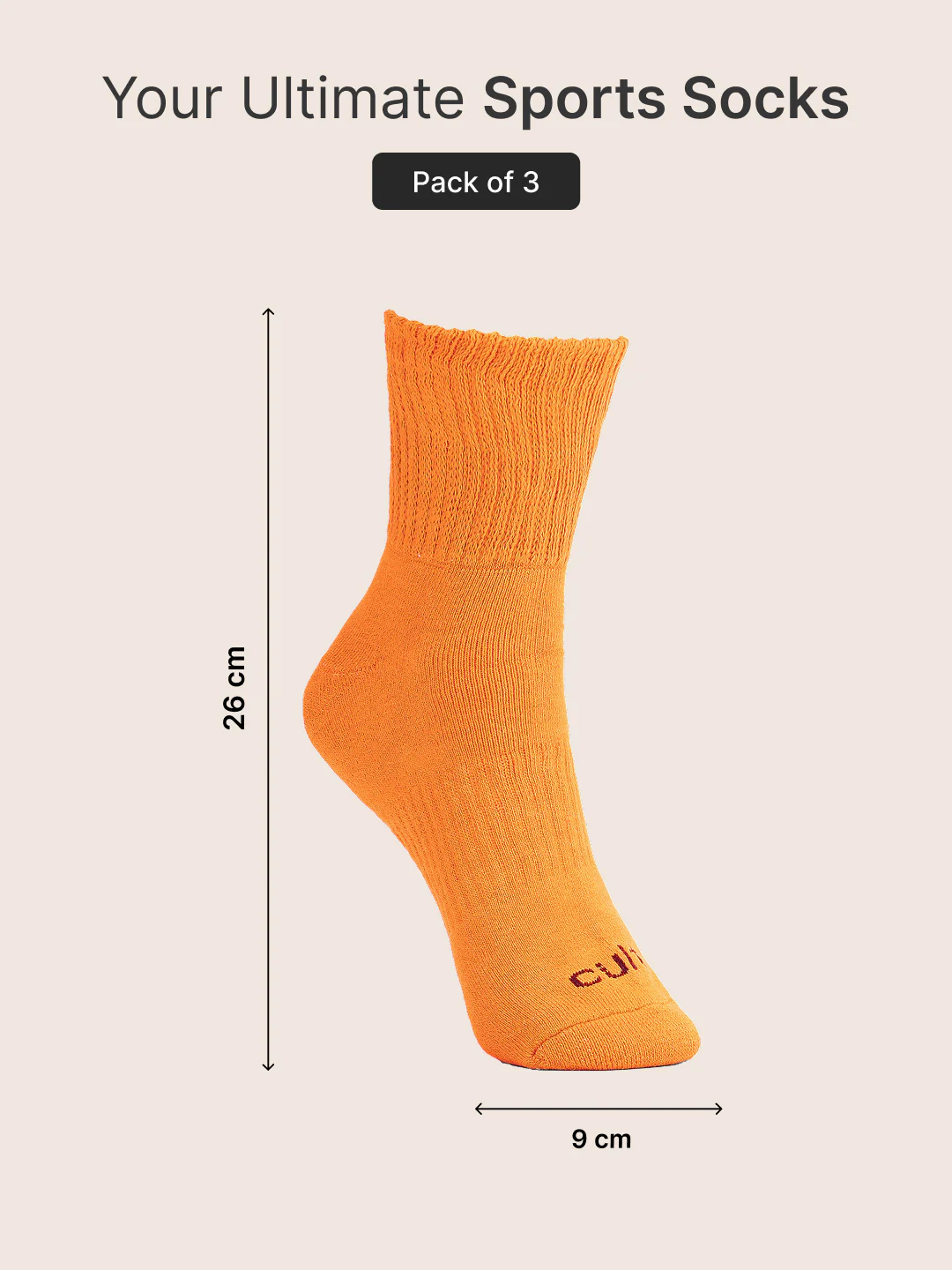 CULT Men's Crew Length Cotton Socks Ultra Soft, Breathable & Anti-Microbial Casual & Sports Socks with Moisture-Absorbent Fabric - Image 5