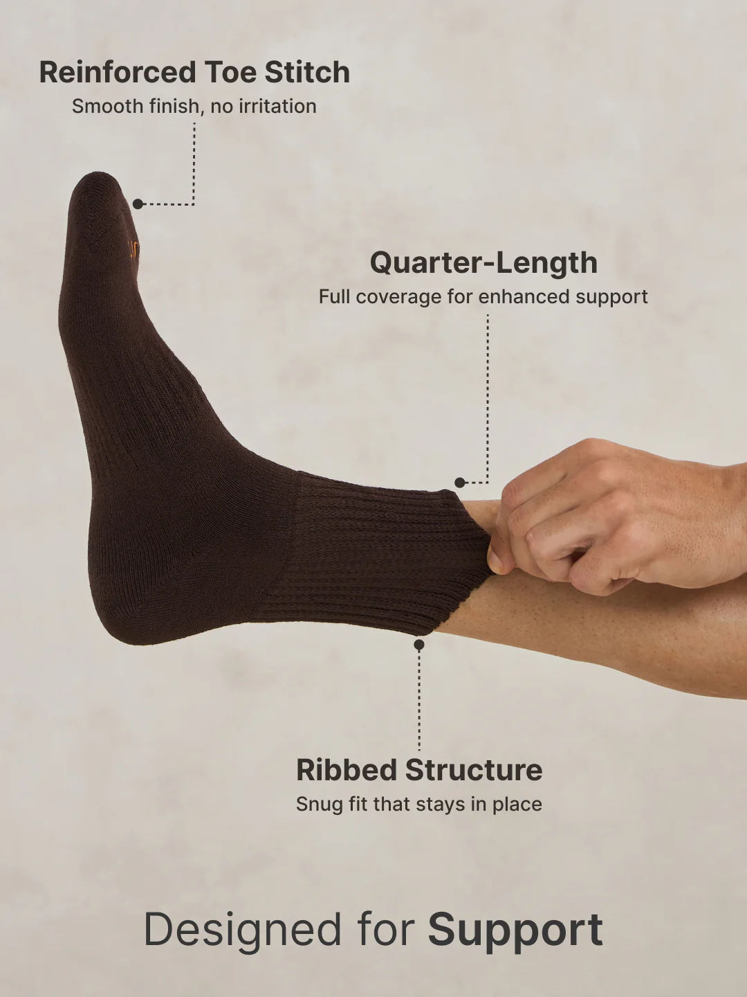 CULT Men's Crew Length Cotton Socks Ultra Soft, Breathable & Anti-Microbial Casual & Sports Socks with Moisture-Absorbent Fabric - Image 6