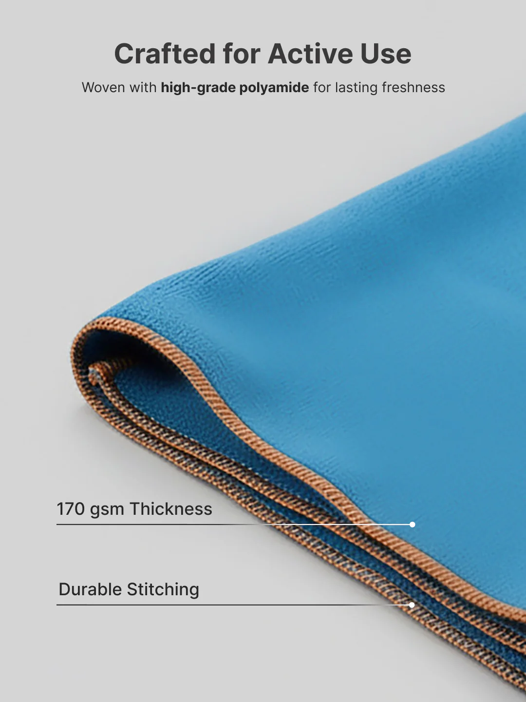 cult Microfiber Gym Towel for Men & Women with Elastic Loop - Medium - Image 4
