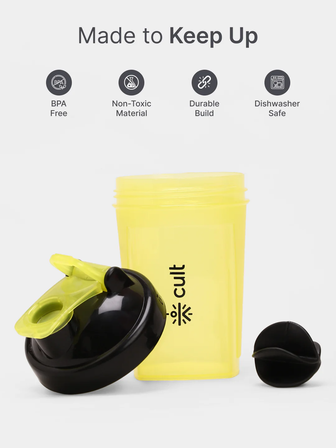 cult Micro Shaker 500ML Unisex Yellow - Image 3