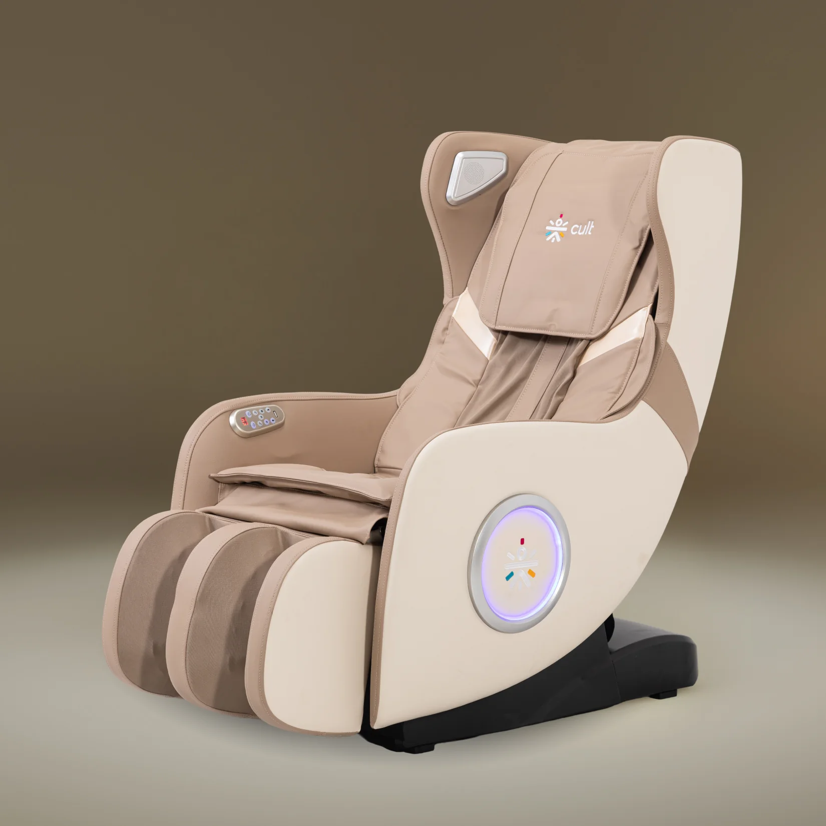 Cult Nova Massage Chair| SL-Track Full Body Massage Chair | Zero Gravity Recliner | Airbag Compression | Heating for Waist & Calves | Bluetooth Speakers