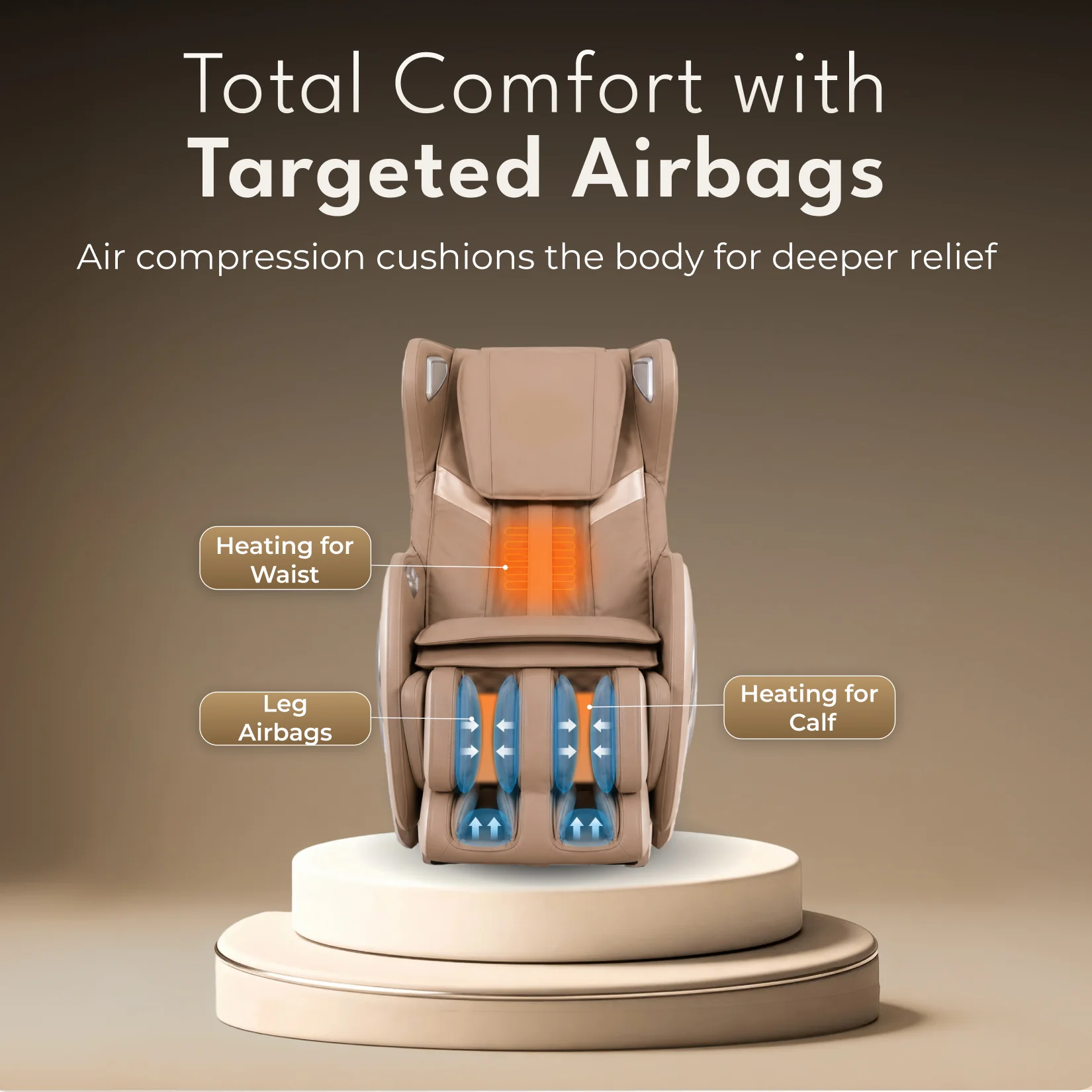 Cult Nova Massage Chair| SL-Track Full Body Massage Chair | Zero Gravity Recliner | Airbag Compression | Heating for Waist & Calves | Bluetooth Speakers - Image 2