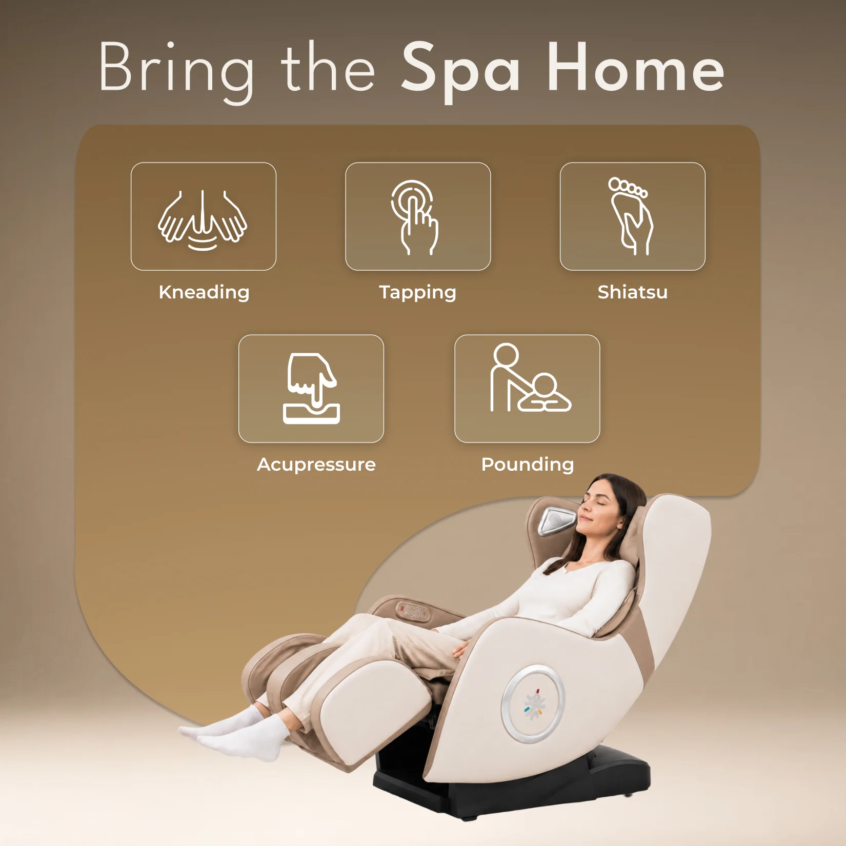 Cult Nova Massage Chair| SL-Track Full Body Massage Chair | Zero Gravity Recliner | Airbag Compression | Heating for Waist & Calves | Bluetooth Speakers - Image 6