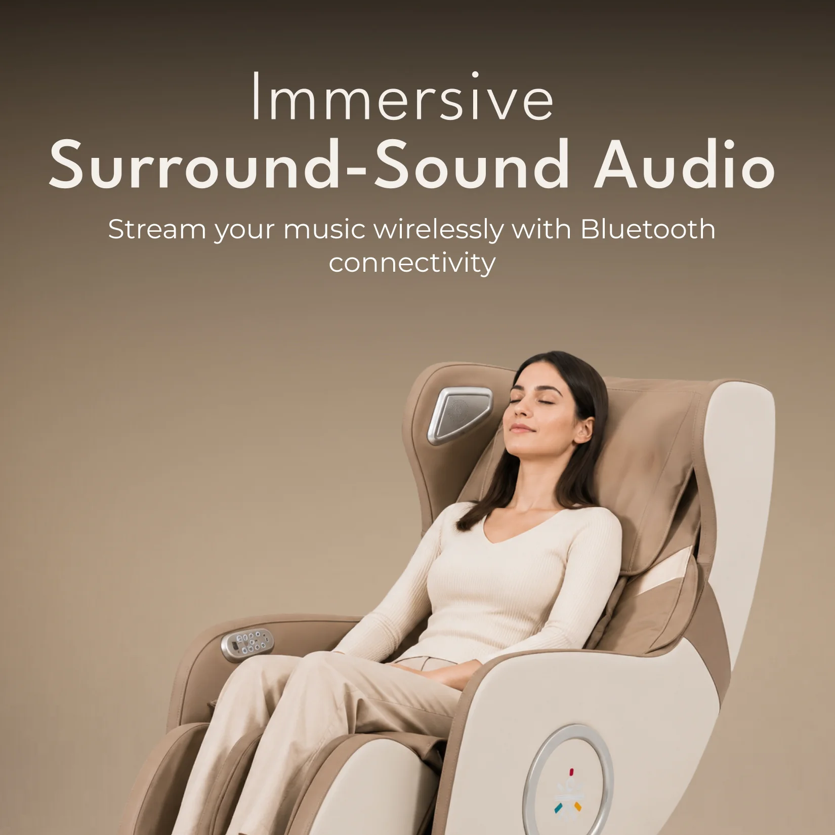 Cult Nova Massage Chair| SL-Track Full Body Massage Chair | Zero Gravity Recliner | Airbag Compression | Heating for Waist & Calves | Bluetooth Speakers - Image 7