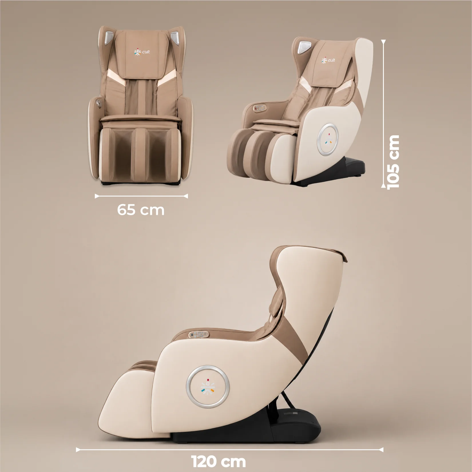 Cult Nova Massage Chair| SL-Track Full Body Massage Chair | Zero Gravity Recliner | Airbag Compression | Heating for Waist & Calves | Bluetooth Speakers - Image 9