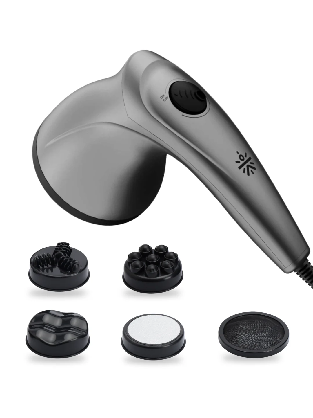 Cult Recover Pro Corded Electric massager, Variable Speed Settings, 4+1 Interchangeable heads, Deep Tissue full body Hammer Massager