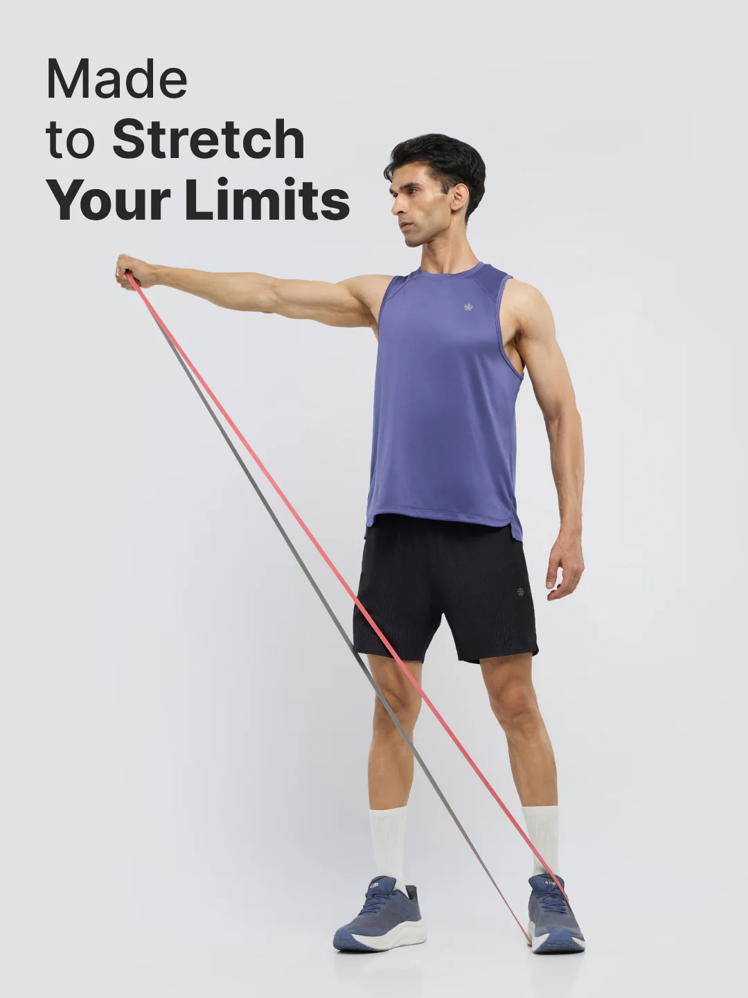cult Resistance Band(7-15kgs Resistance) for Men & Women Red Grey - Image 2