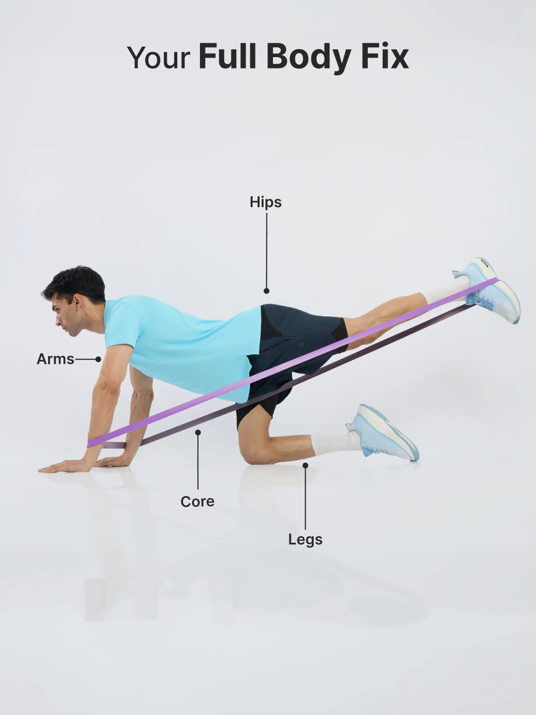 Cult Resistance Band (2.5-80kgs Resistance) for Men and Women - Image 5