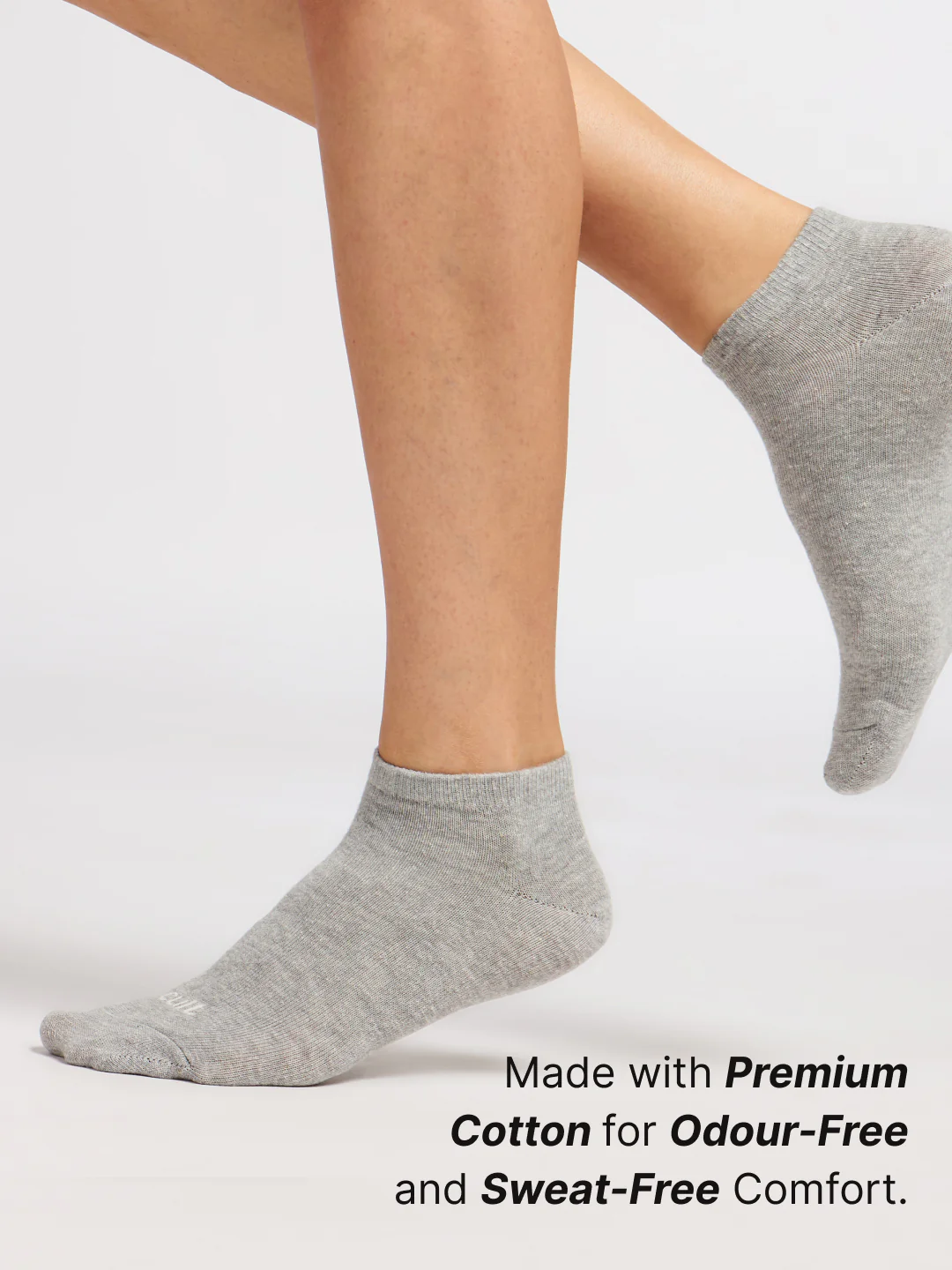 Casual Low Ankle Pack of 5 Pink,Yellow,Powder Blue,Grey & Black Women's Cotton Socks - Image 3