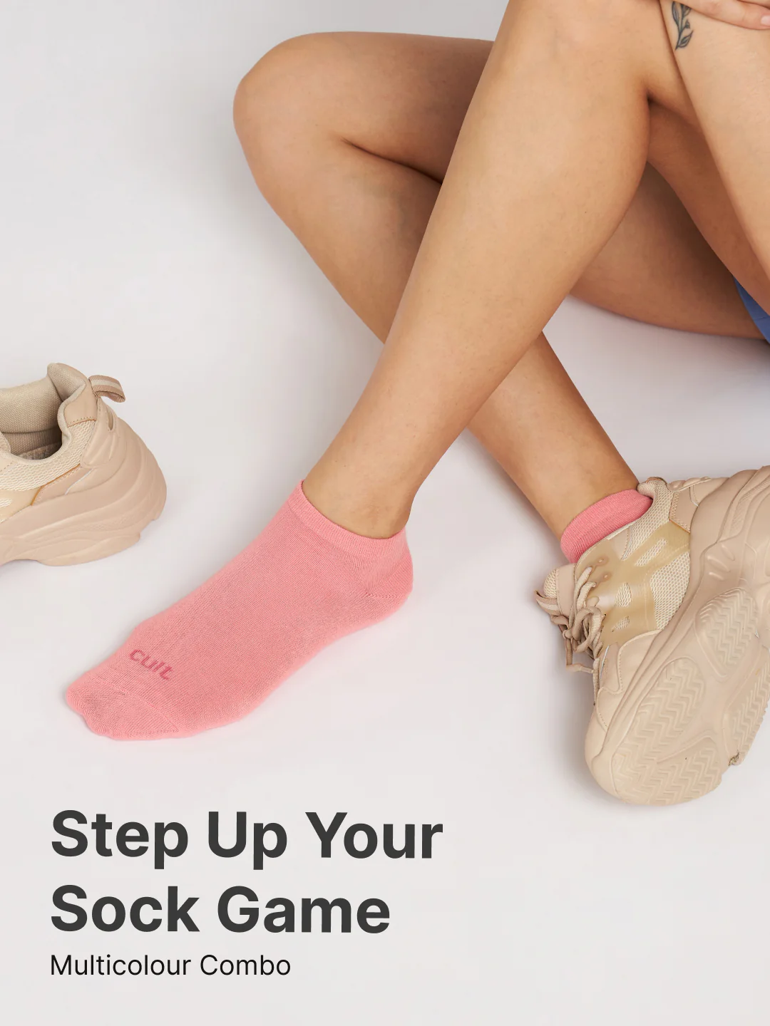 Casual Low Ankle Length Cotton Pack of 3 Pink,Maroon & Purple Socks Women - Image 6