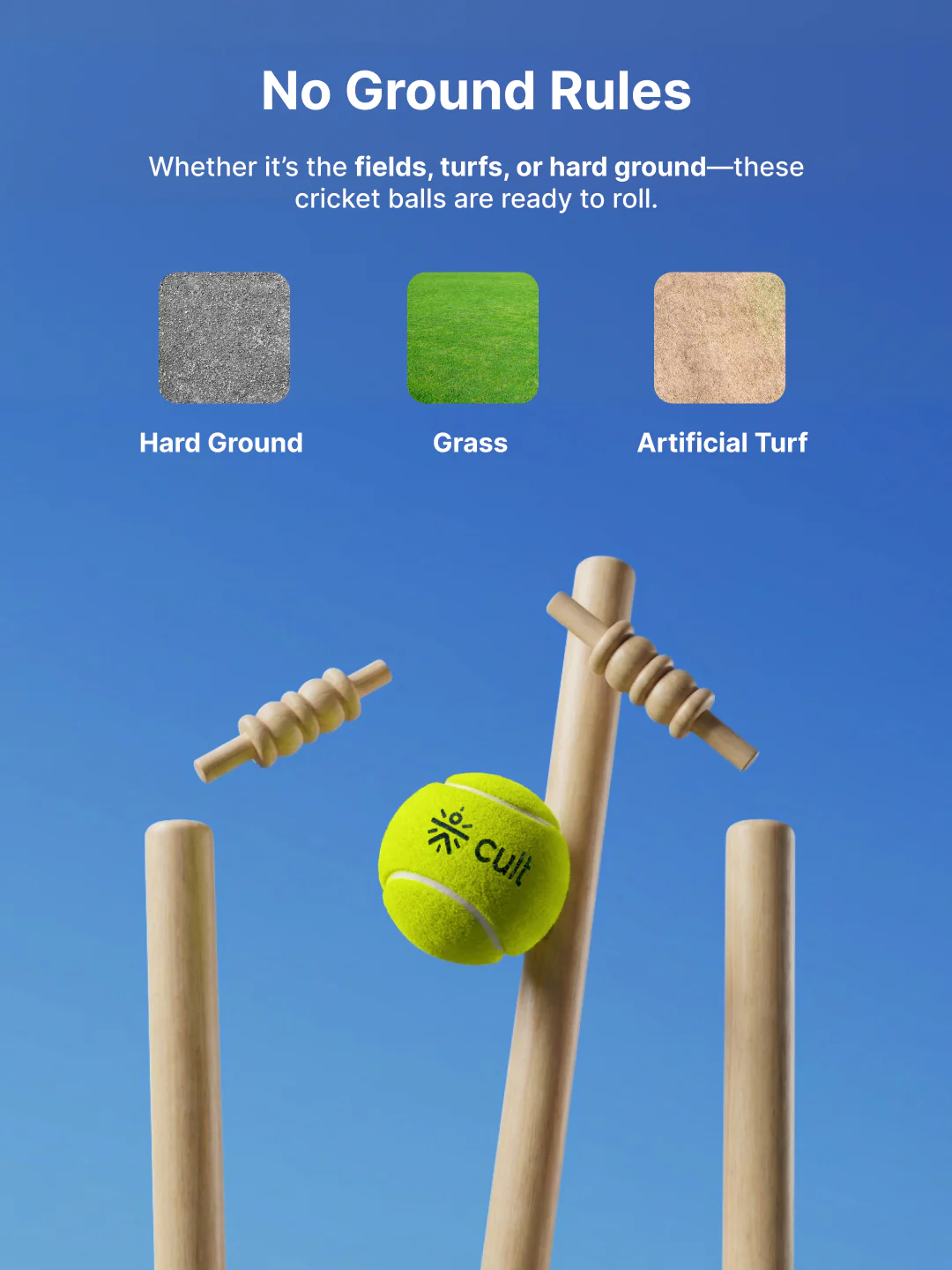 cult Tennis Ball Pack of 3 Green - Image 5