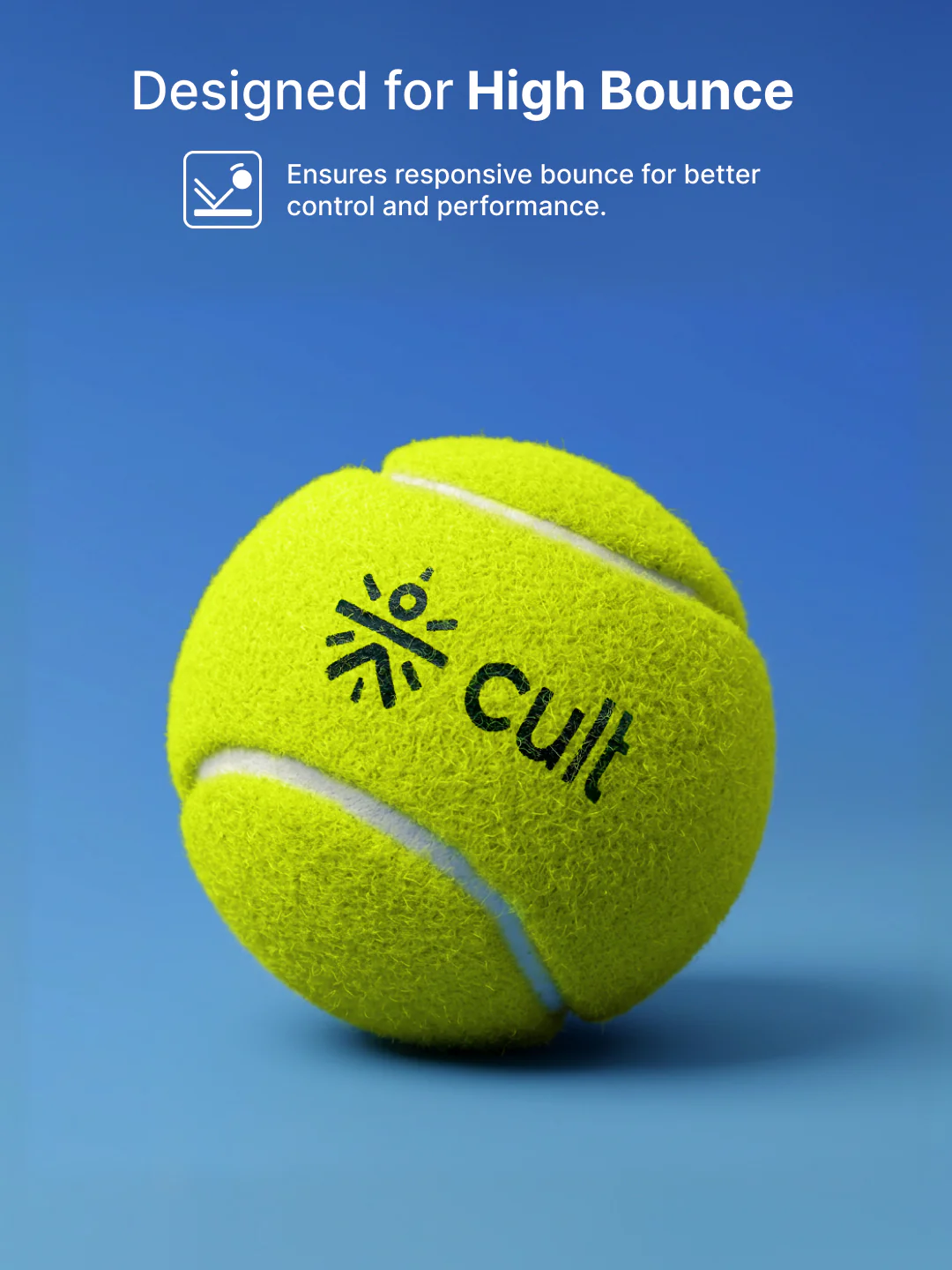 cult Tennis Ball Pack of 3 Green - Image 6