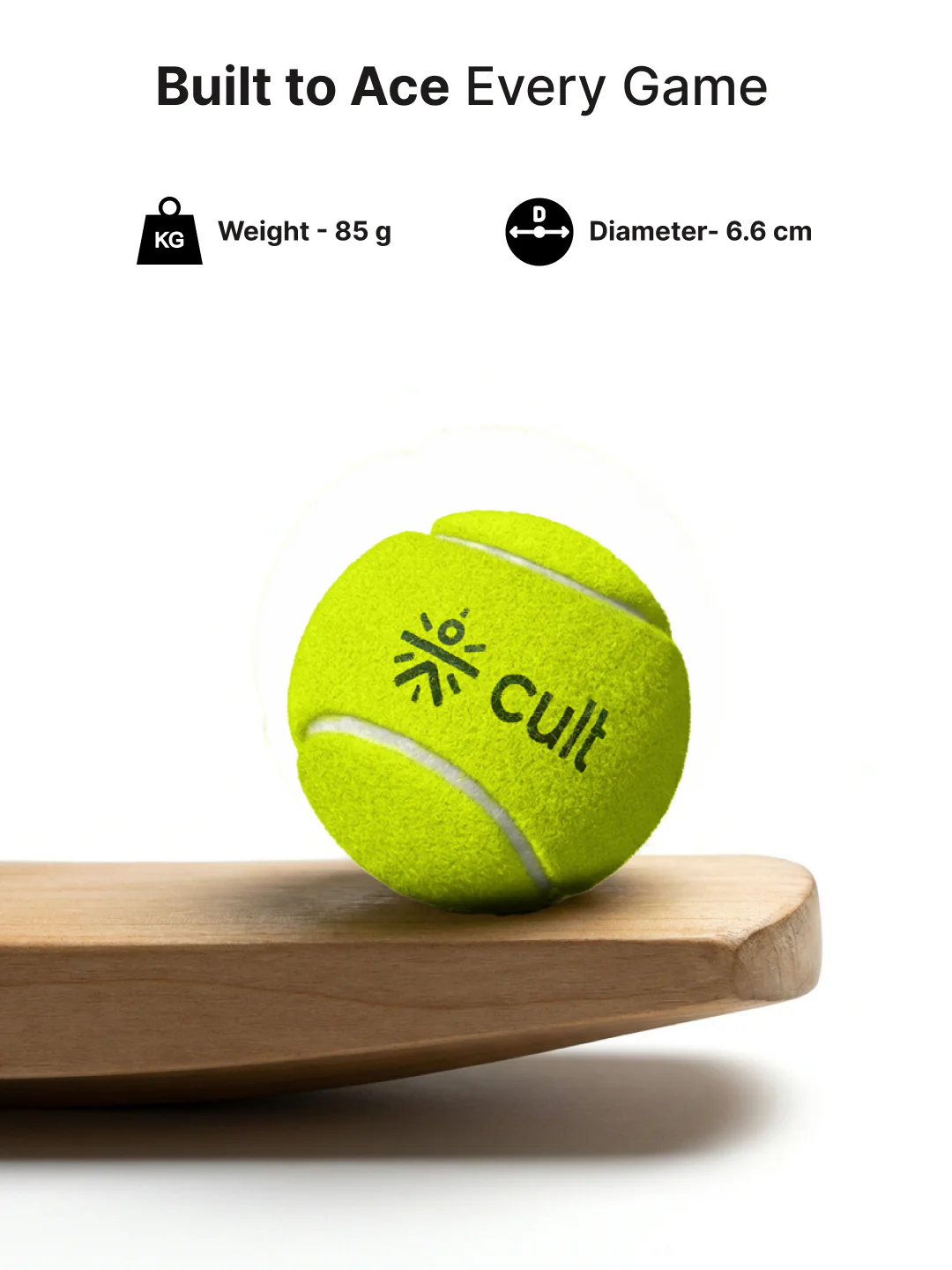 cult Tennis Ball Pack of 3 Green - Image 7