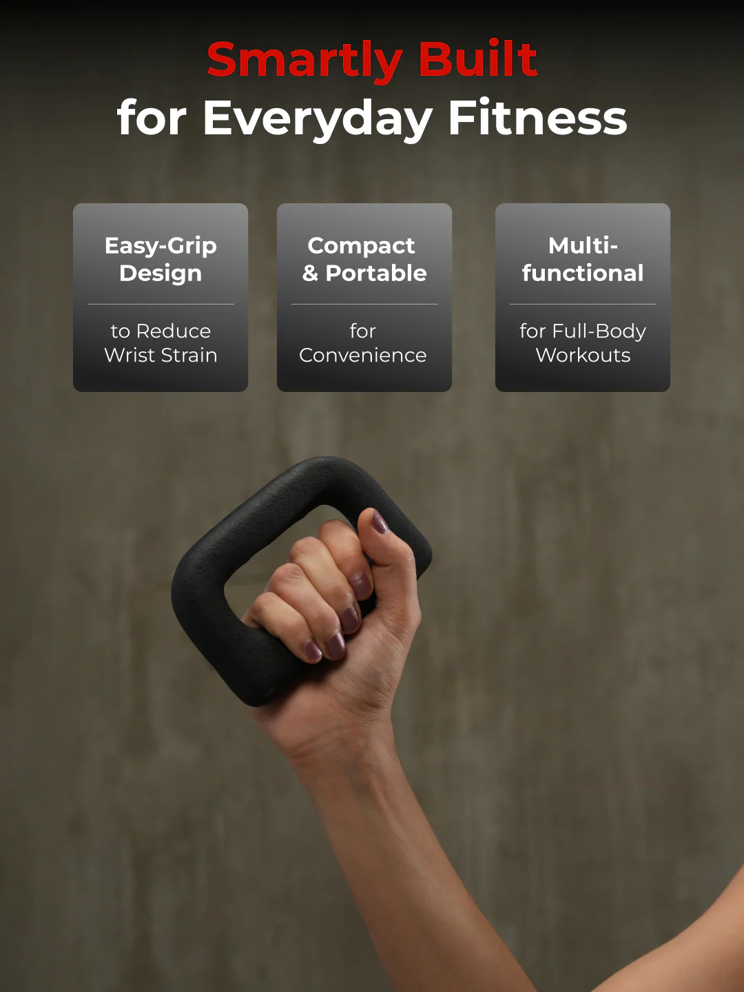Cult UniFlex 2Kg x 2 Neoprene Hand Dumbbells | Anti-Slip Weights for Aerobics & Home Workouts - Image 3