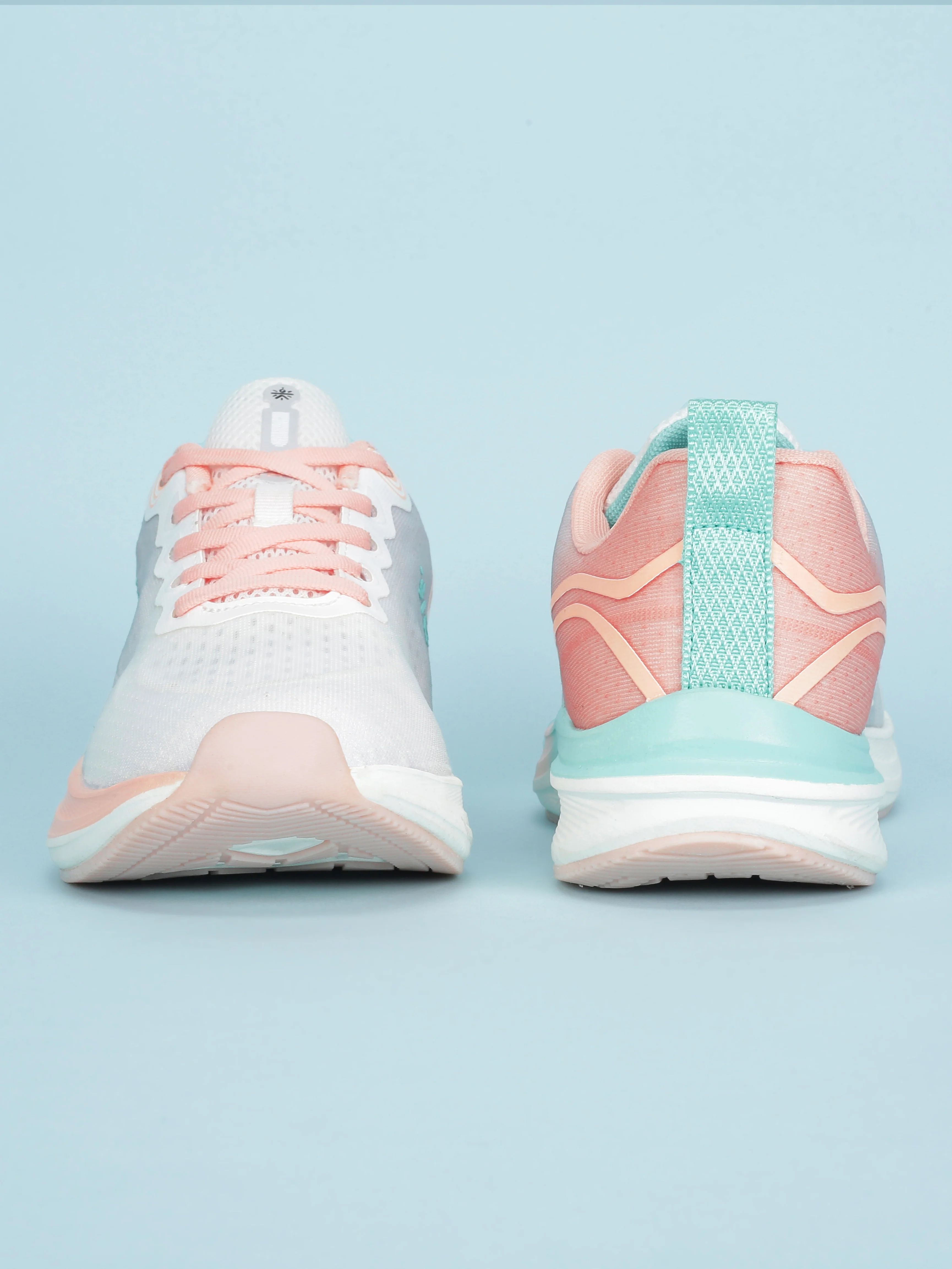 cult Women's Dynex Running Shoes - White/Peach - Image 7