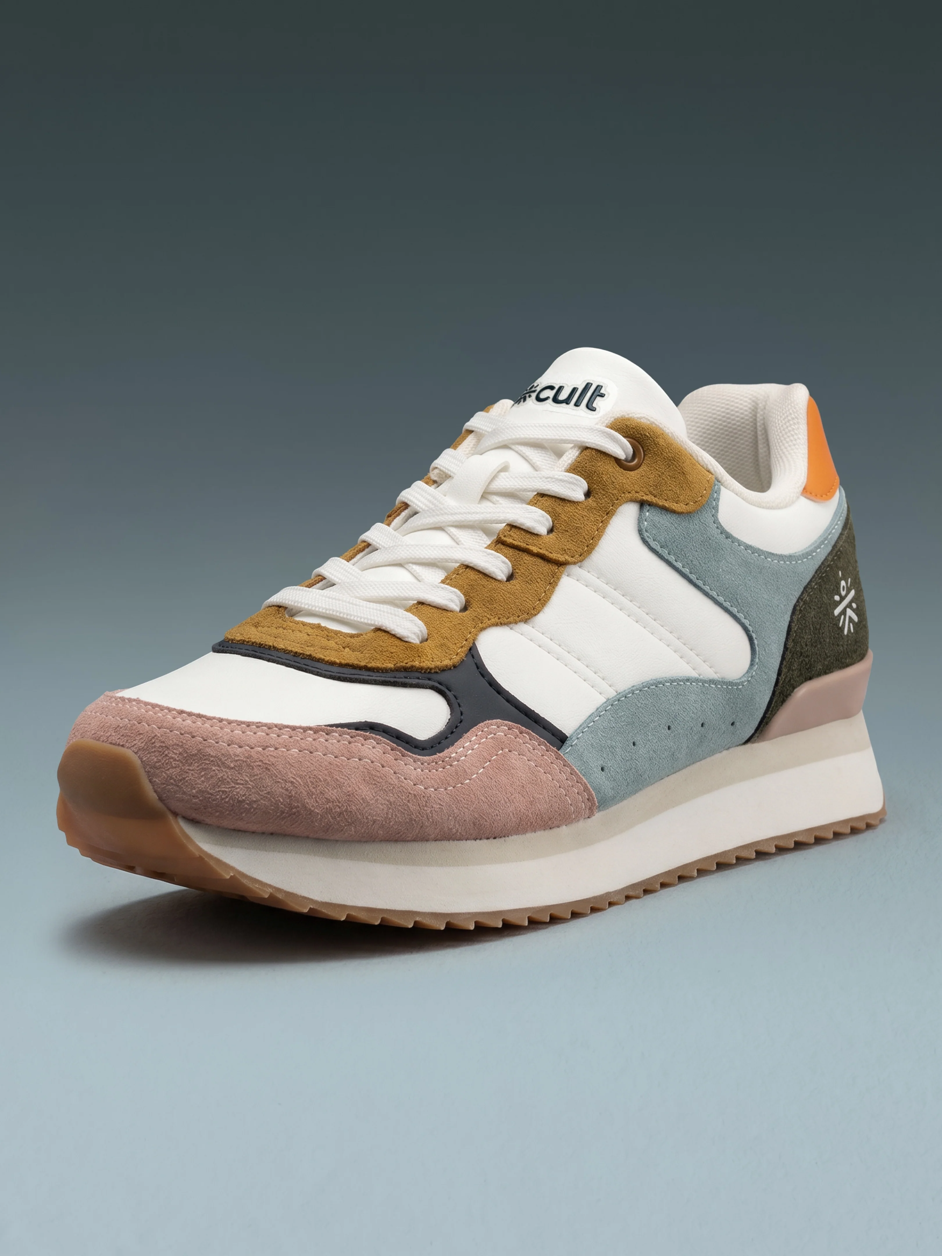 cult Women's RetroEdge Sneakers - White/Slate - Image 4