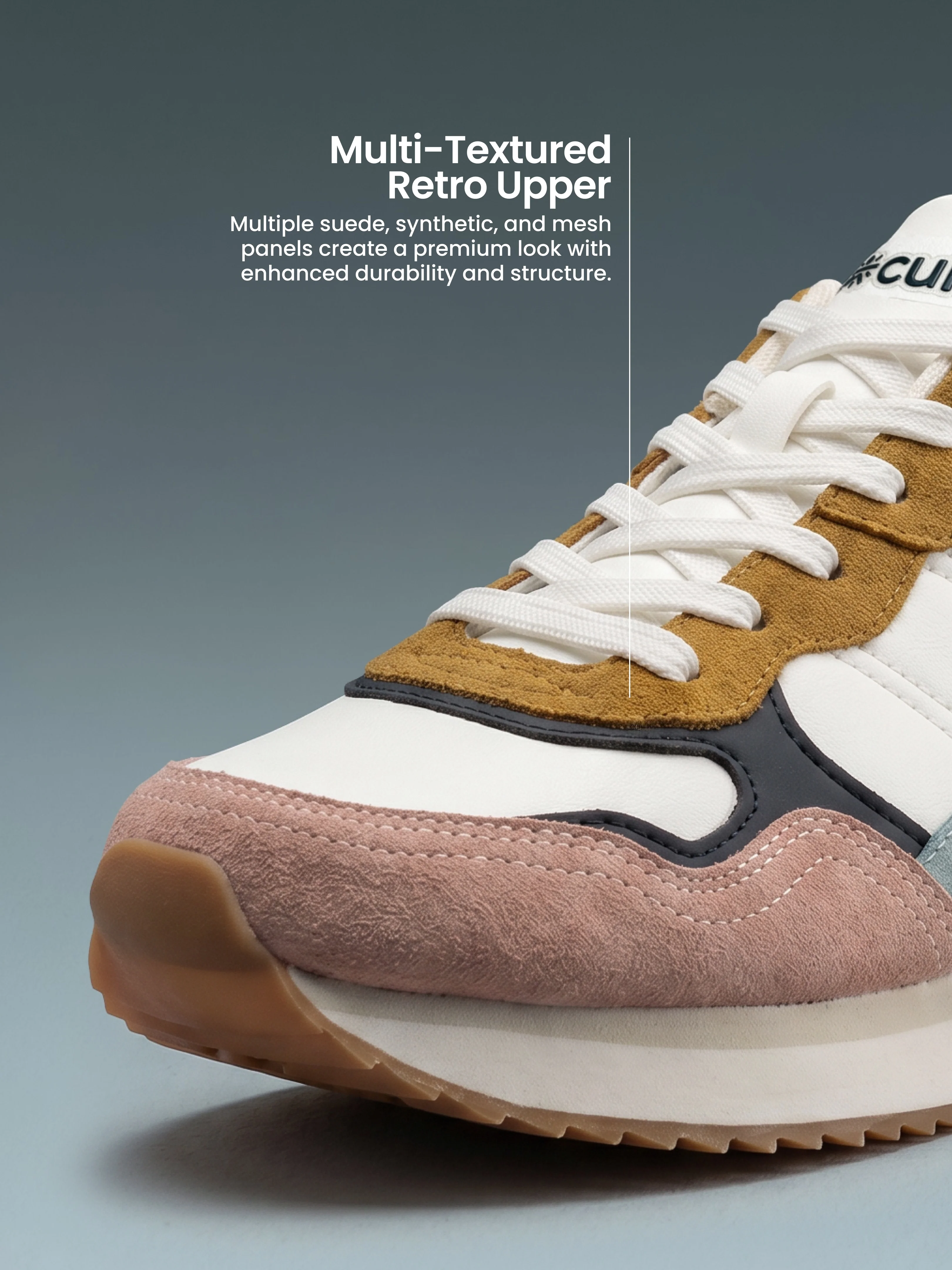 cult Women's RetroEdge Sneakers - White/Slate - Image 5